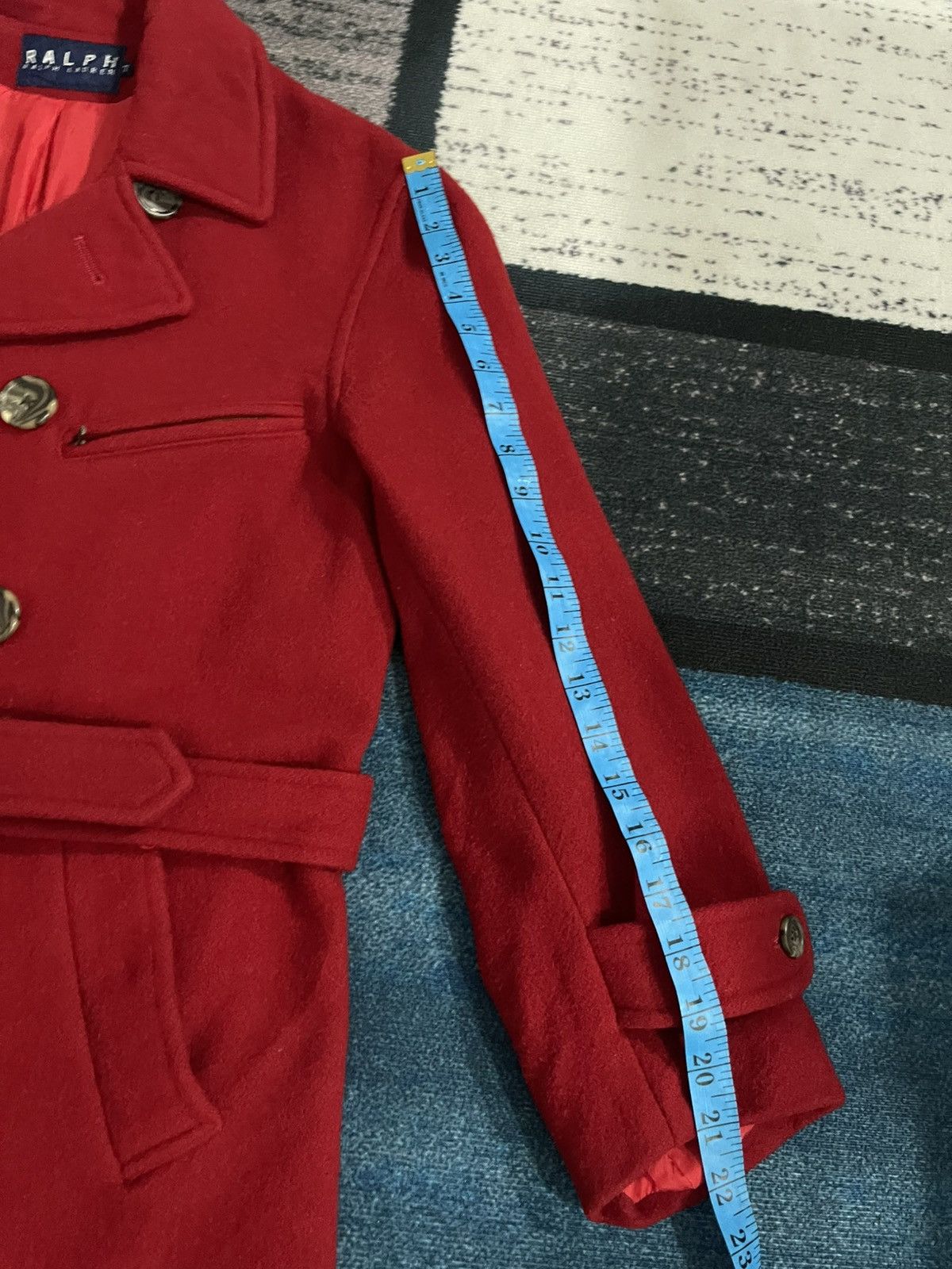 Lauren Ralph Lauren × Ralph Lauren Lauren Ralph Lauren Trench Coat Wool Jacket Size M / US 6-8 / IT 42-44 - 13 Thumbnail