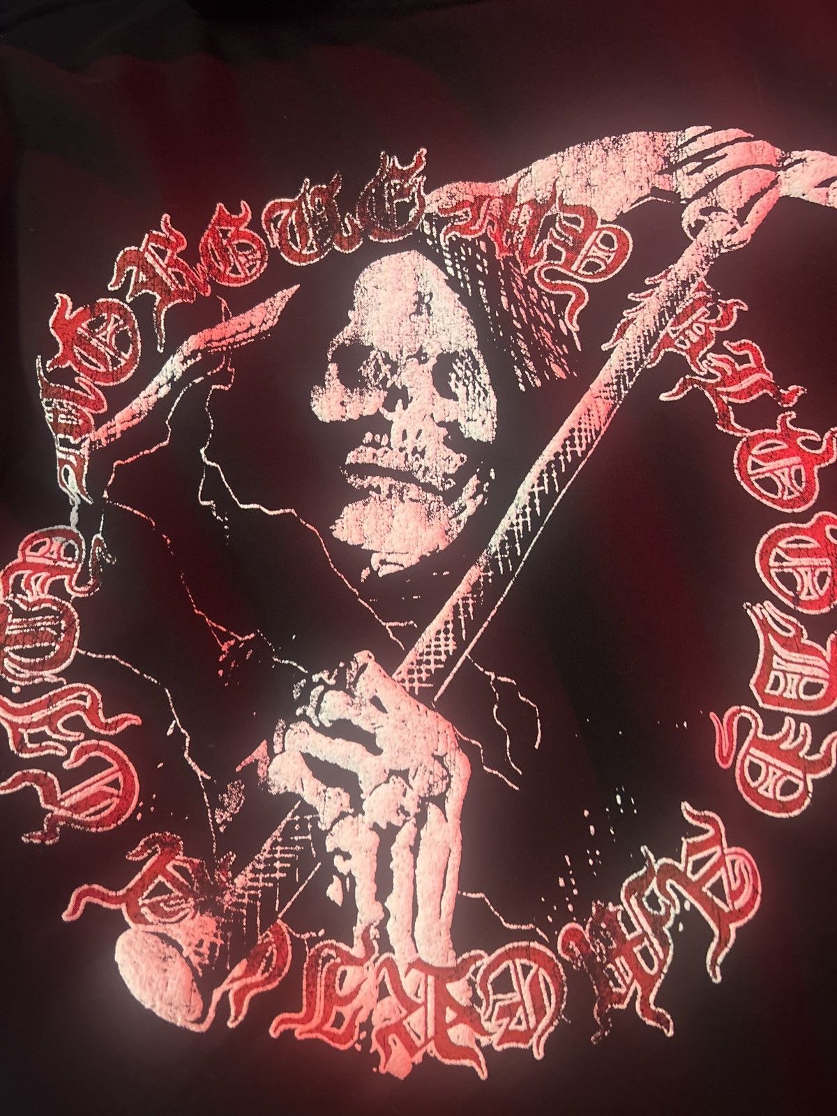 Revenge GRIM REAPER HOODIE BLACK/RED Size US XL / EU 56 / 4 - 3 Thumbnail