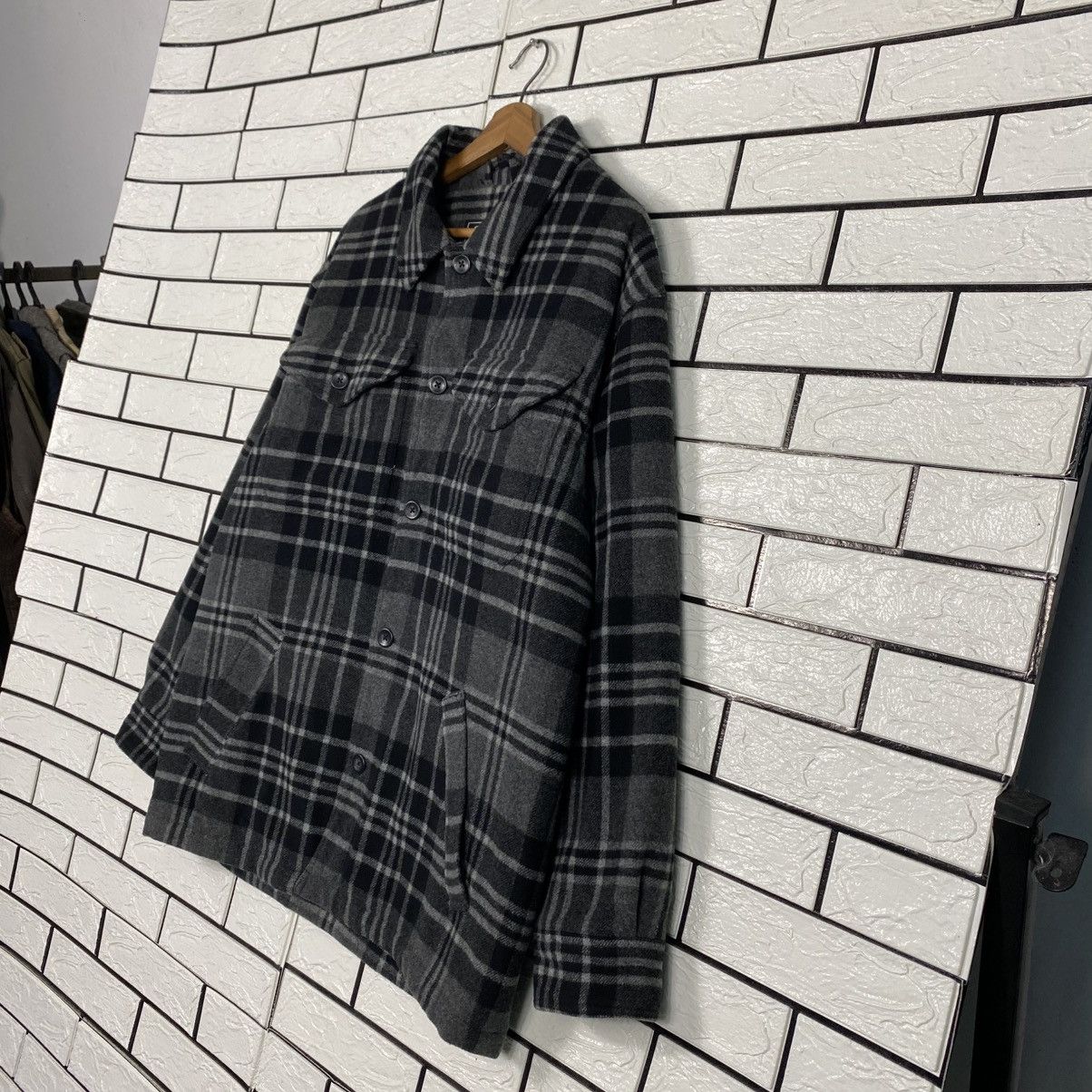 Japanese Brand Vintage Wool Jacket Eddie Bauer Tartan Design Issey Miyake Size US S / EU 44-46 / 1 - 3 Thumbnail