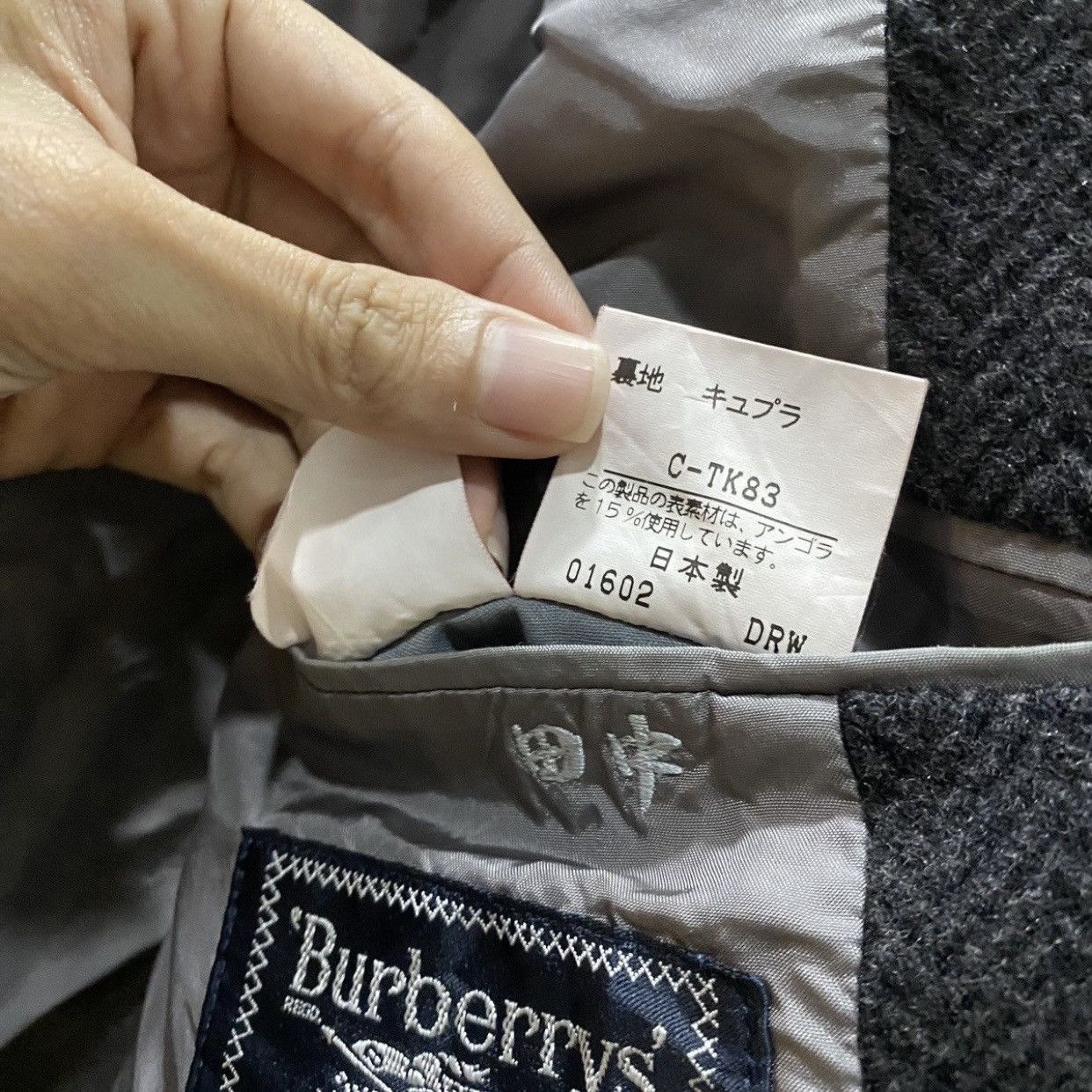 Burberry Vintage Burberrys Prorsum WoolSilk HerringboneMandarinCollar Size US M / EU 48-50 / 2 - 14 Thumbnail
