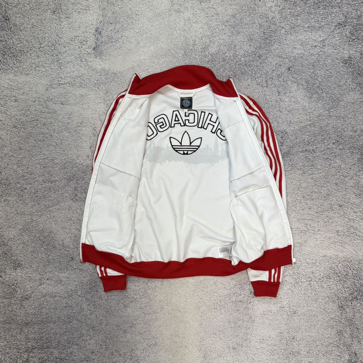 Adidas Adidas Chicago Bulls Mens Track Jacket Full Zip NBA White S Size US S / EU 44-46 / 1 - 4 Thumbnail