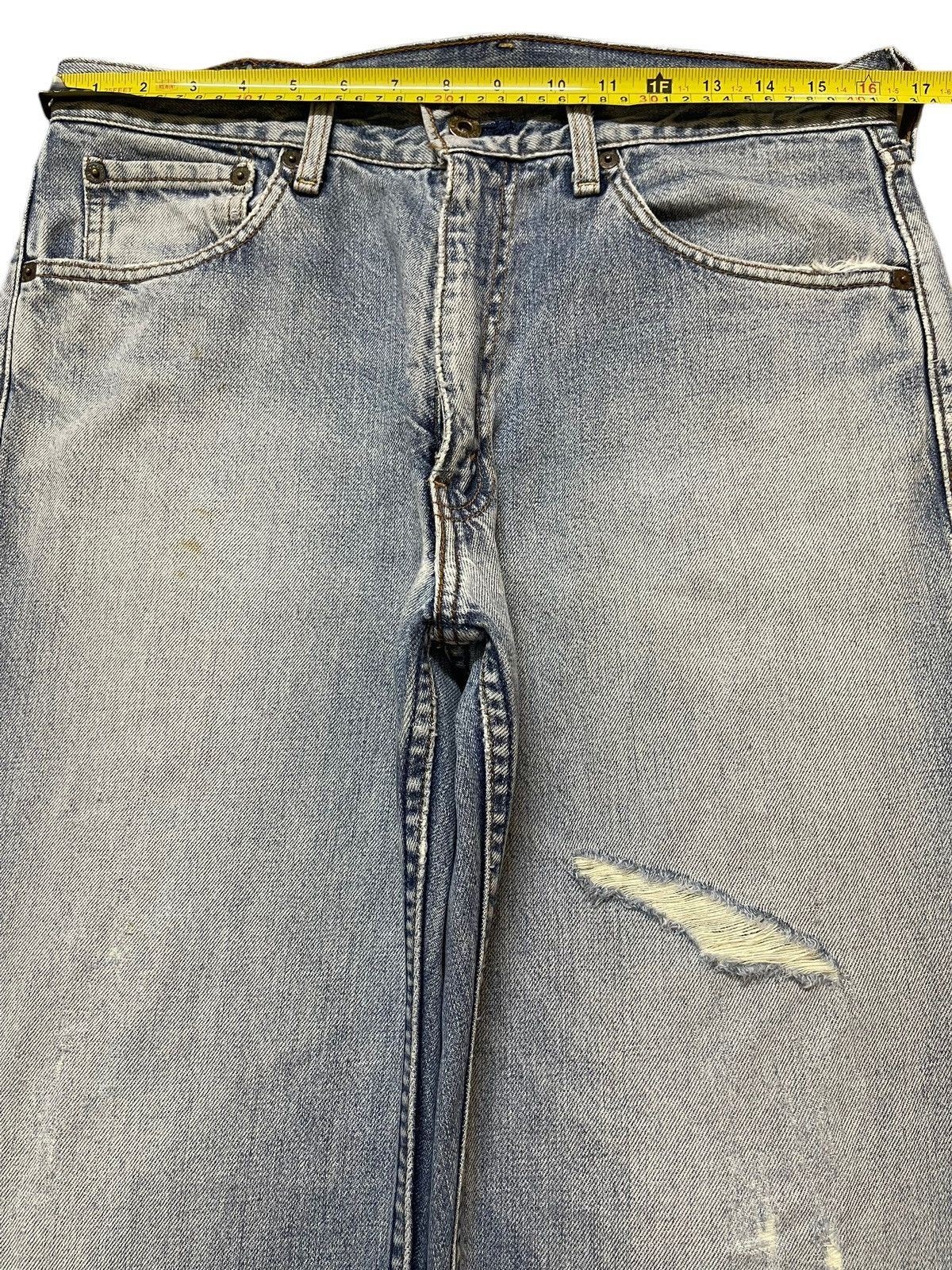 Levi's Vintage 80s Levis 503 Blue Faded Wash Distress Baggy Jeans Size US 32 / EU 48 - 12 Thumbnail