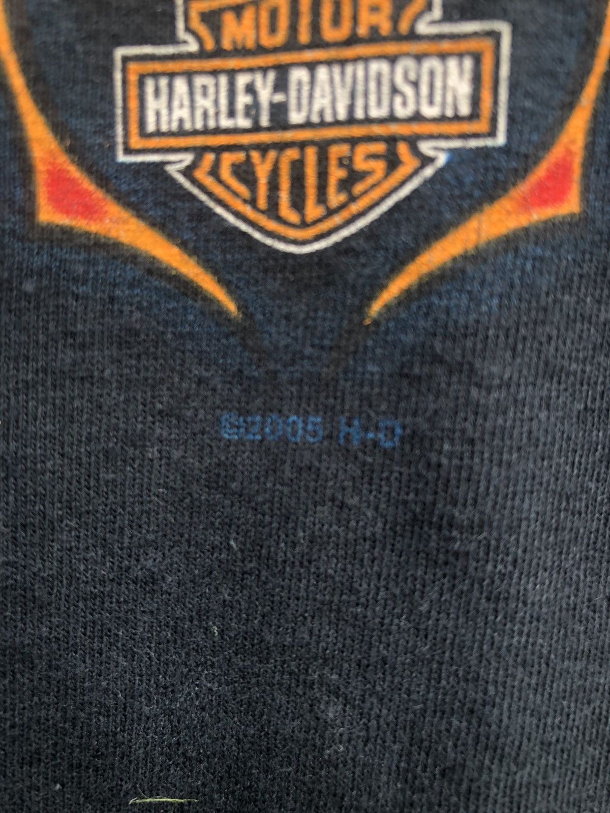 Harley Davidson × Vintage 2000s‼️ Vintage Harley Davidson Flame LongSleeve Tee Size US XXL / EU 58 / 5 - 3 Thumbnail
