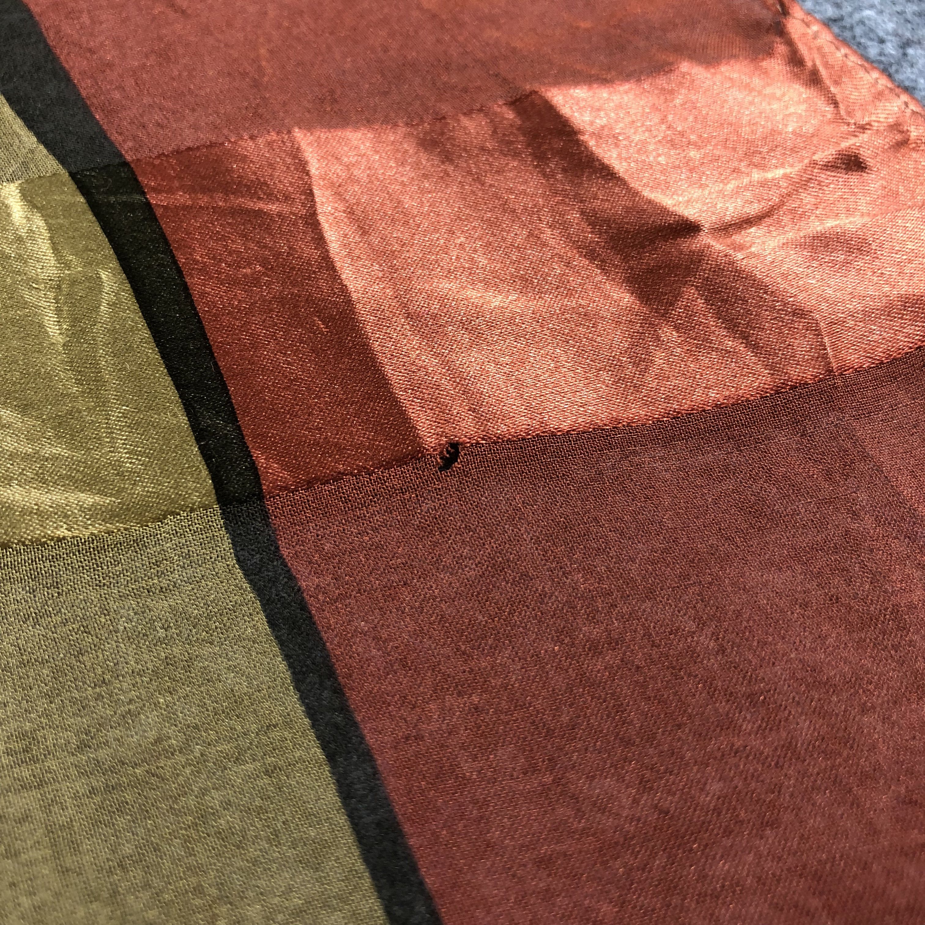 Vintage Fabien Rozan Slit Thread Silk Scarf M819 Size ONE SIZE - 6 Thumbnail