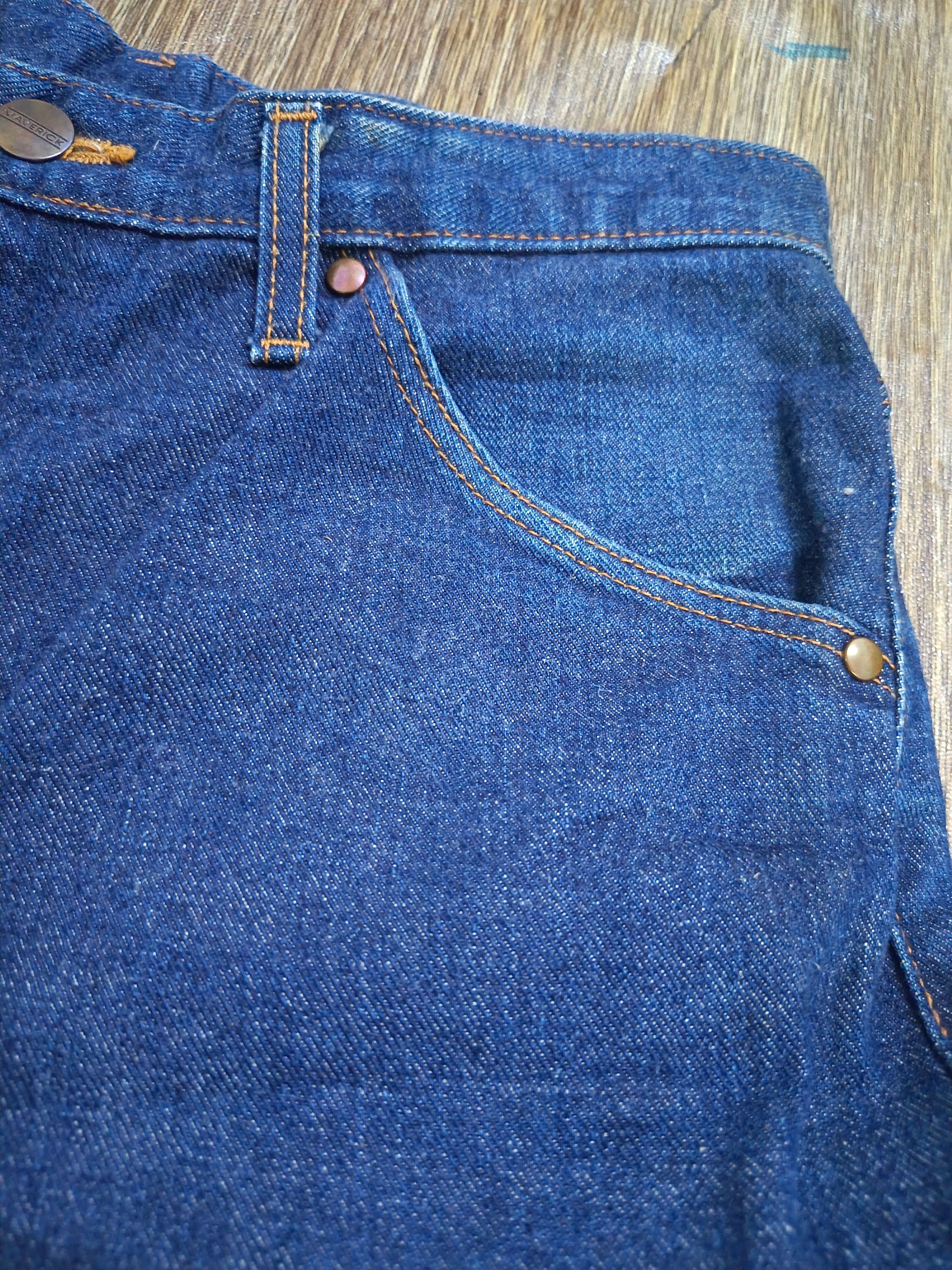 Japanese Brand Vintage maverick blue bell E1101 green selvedge buckle back Size US 30 / EU 46 - 7 Thumbnail
