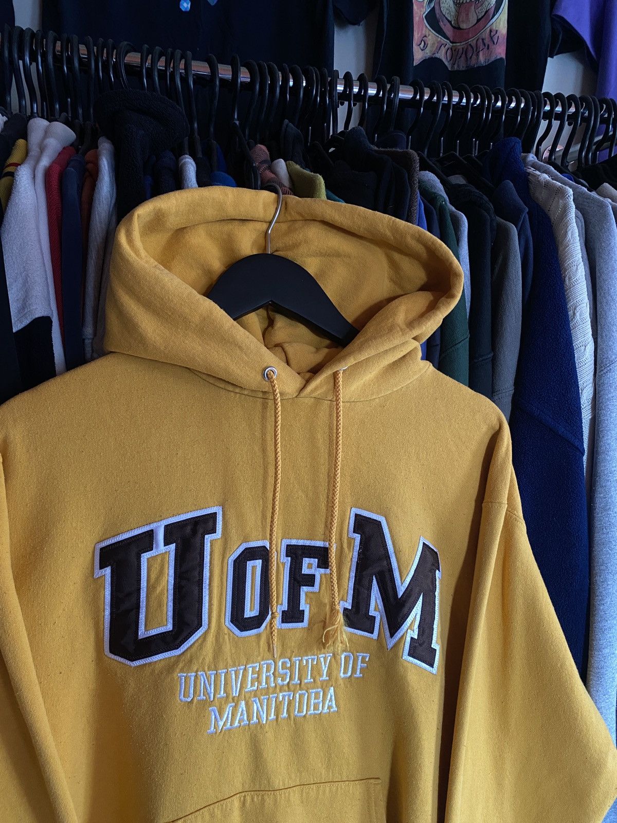 Champion VINTAGE CHAMPION U OF M UNIVERSITY HOODIE Y2k Size US M / EU 48-50 / 2 - 2 Thumbnail