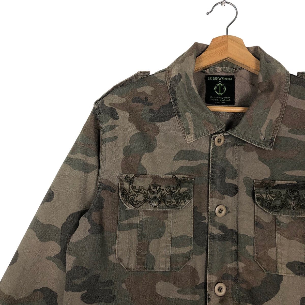 Hysteric Glamour 🔥Camouflage Biker Jacket 291295 Homme Japan Made Size US M / EU 48-50 / 2 - 7 Thumbnail