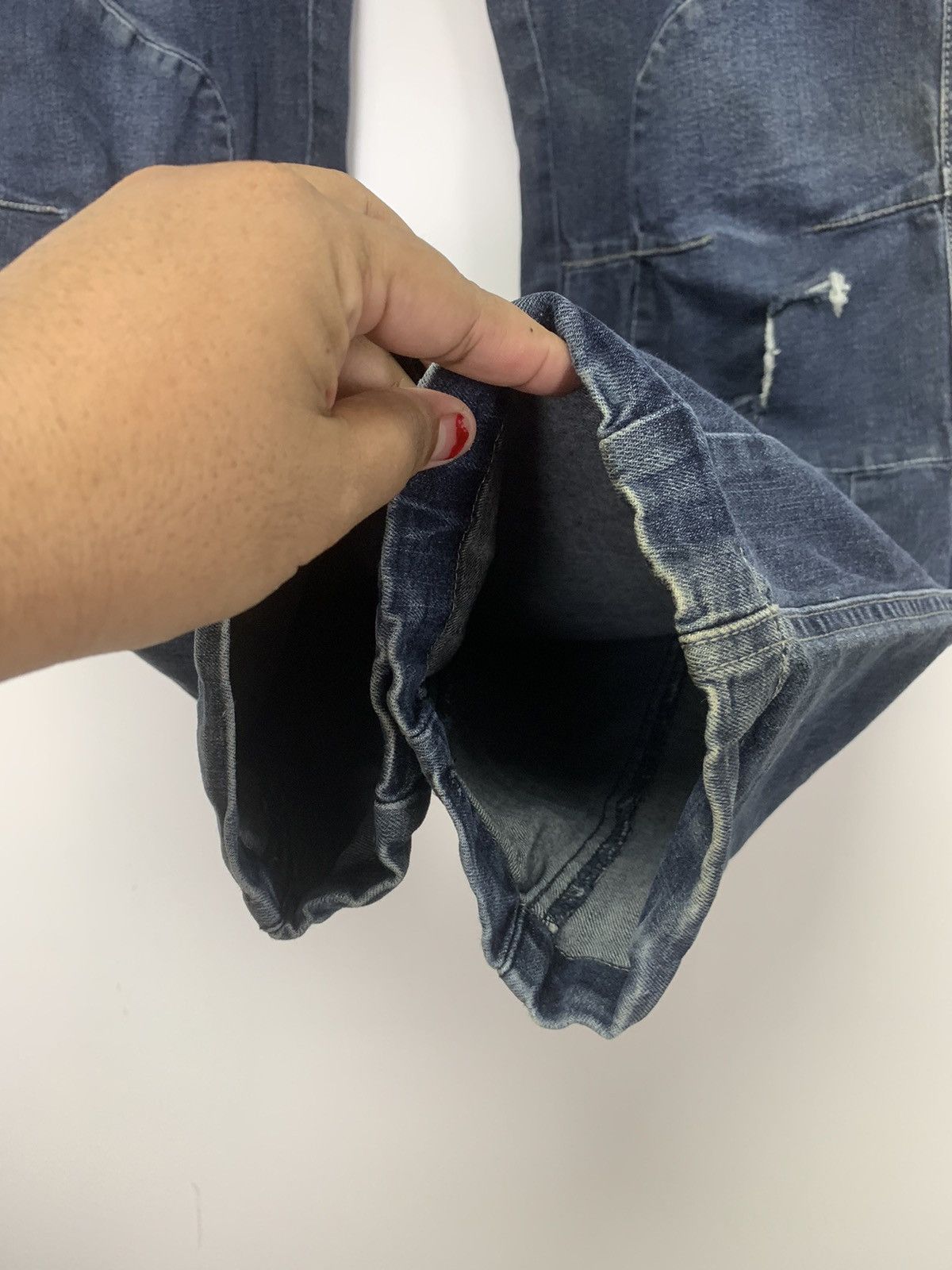 Japanese Brand × Vintage Vintage Cargo denim pant Size US 30 / EU 46 - 7 Thumbnail