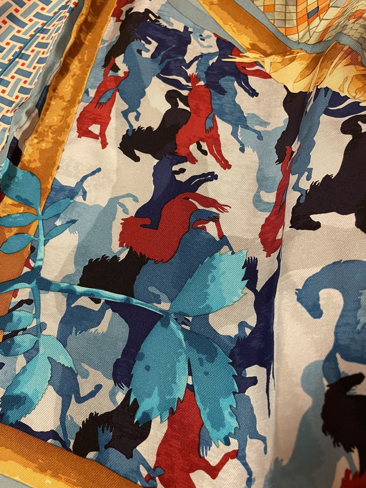 Hermes × Vintage Le Robinson Chic Hermès Silk Scarf Size ONE SIZE - 9 Thumbnail