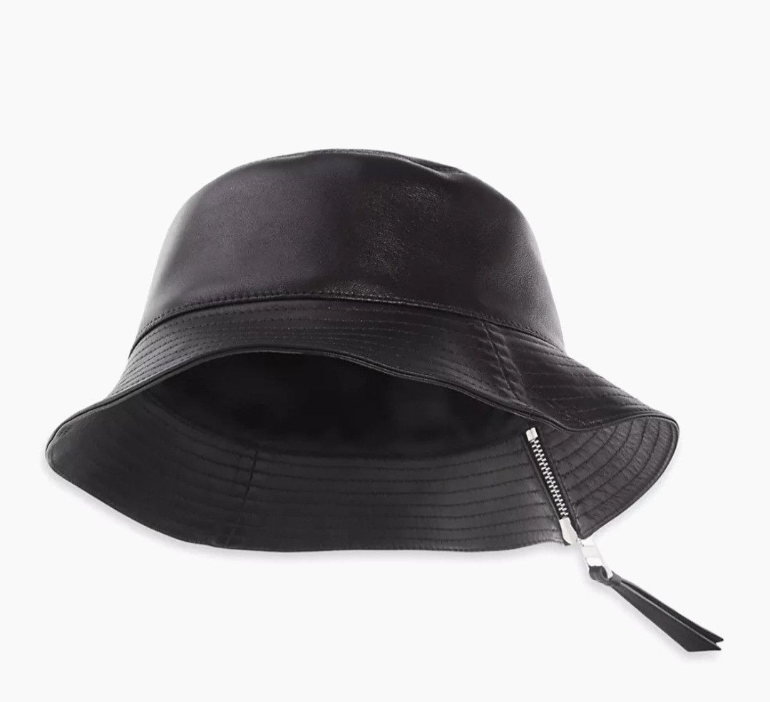 Loewe LOEWE Leather Logo Bucket Hat Size ONE SIZE - 5 Thumbnail