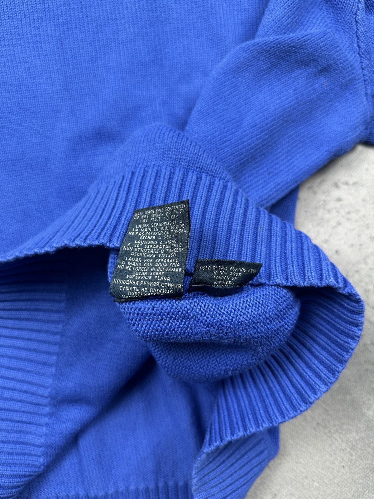 Polo Ralph Lauren Polo Ralph Lauren Classic Knit Sweater Blue Logo Crewneck Size US XXL / EU 58 / 5 - 11 Thumbnail