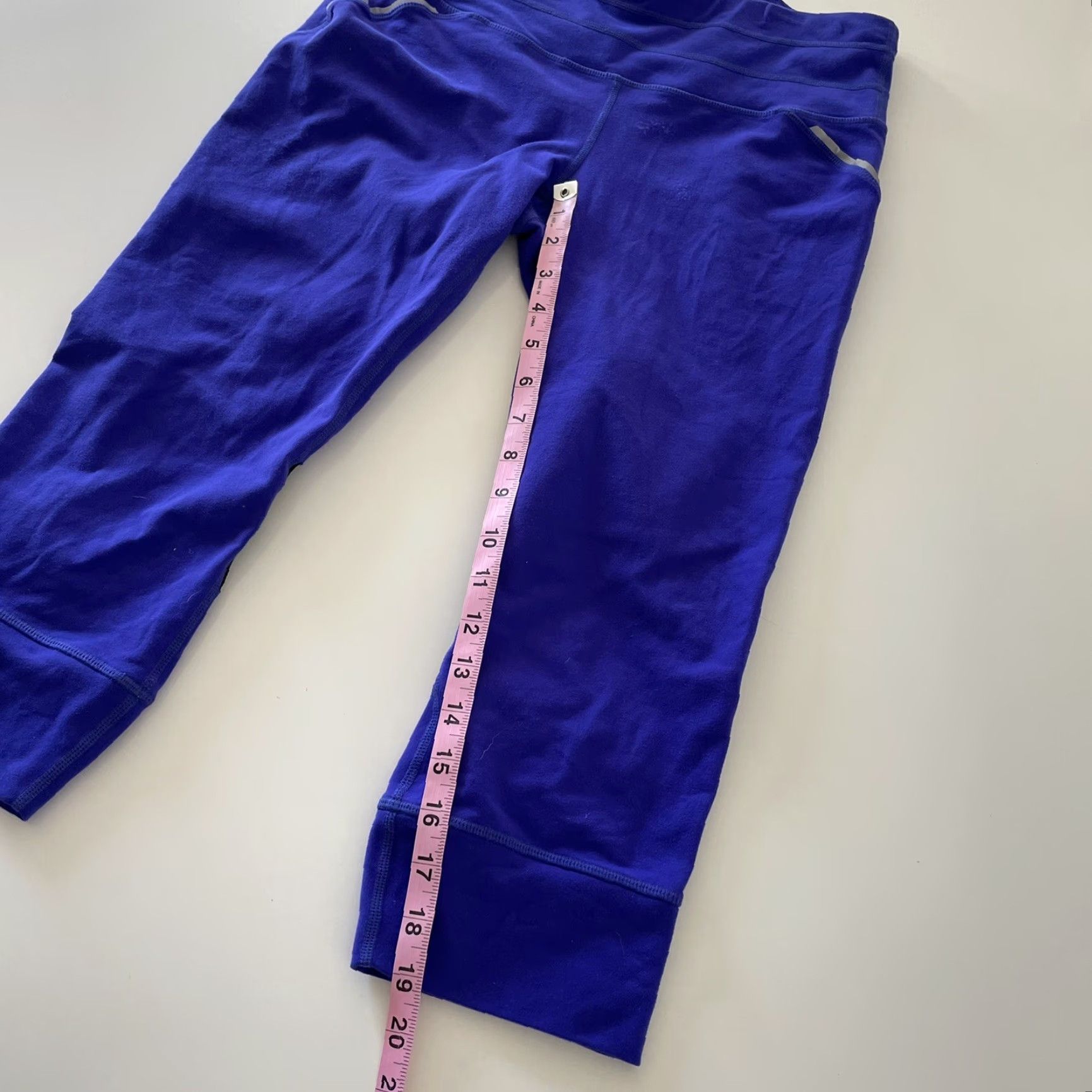 Athleta Athleta Leggings Cropped Women's M Purple Yoga Running Activewear Size 32" / US 10 / IT 46 - 5 Thumbnail