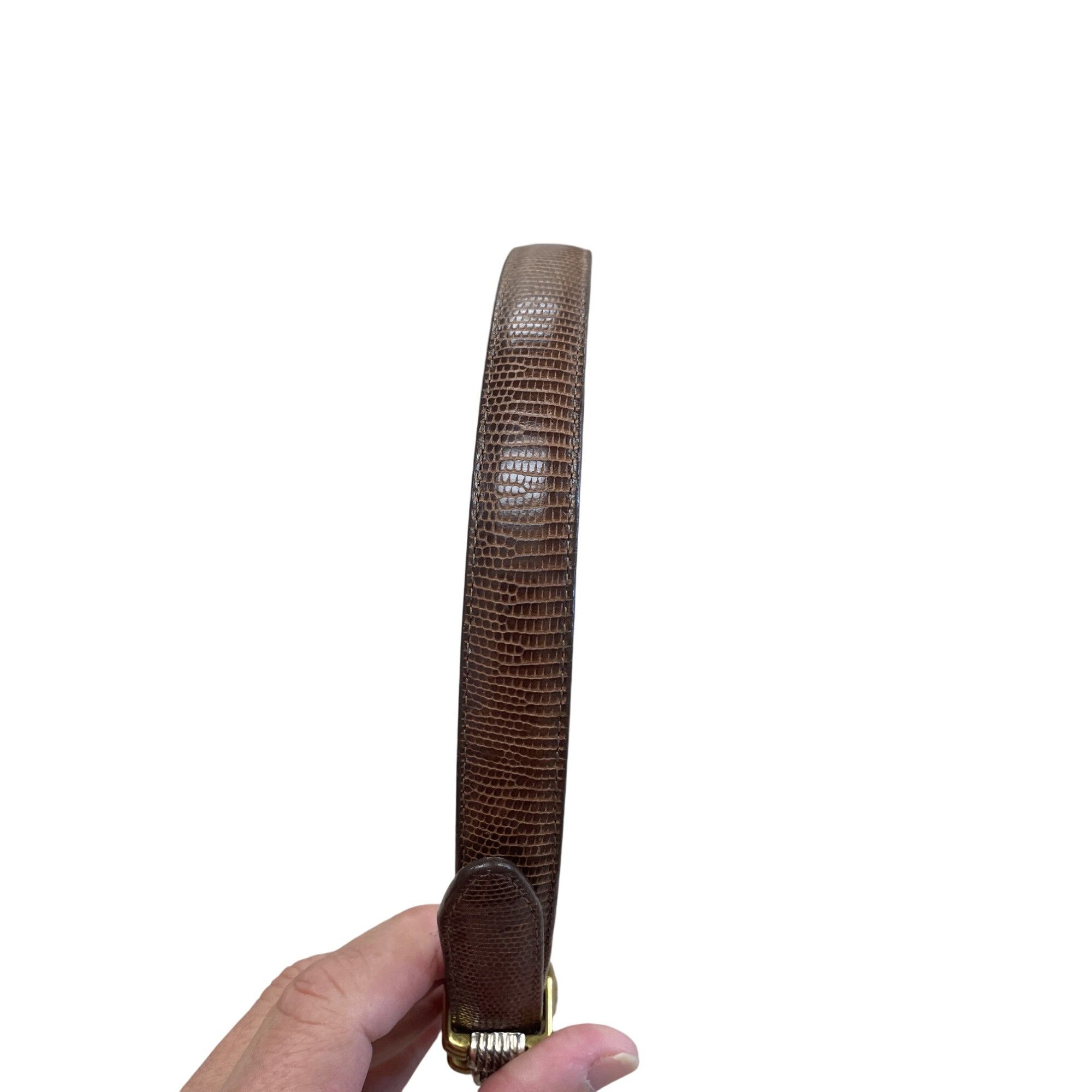 Brighton Brighton Womens Brown Leather Belt buckle accented Size M/30 Size ONE SIZE - 2 Thumbnail
