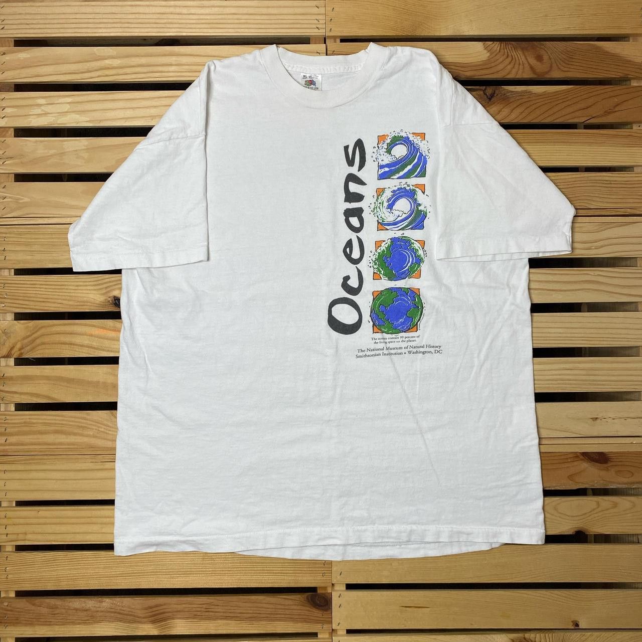 Fruit Of The Loom Vintage National Museum of Natural History White Tee Size XL Size US XL / EU 56 / 4 - 1 Thumbnail