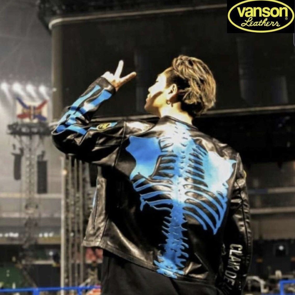 Vanson Leathers Clair De Lune Vanson Leather Bones Limited Black Size US M / EU 48-50 / 2 - 16 Thumbnail