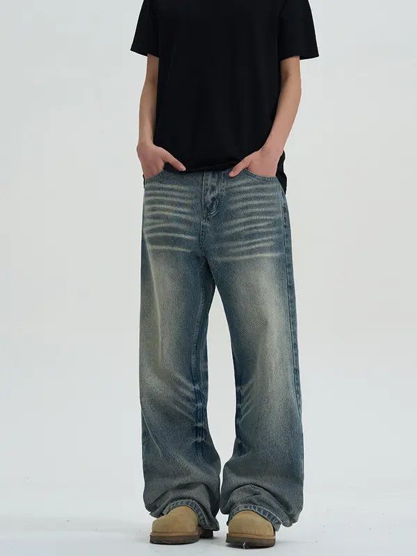 VIBE Blue Baggy Denim Jeans Size US 32 / EU 48 - 5 Thumbnail