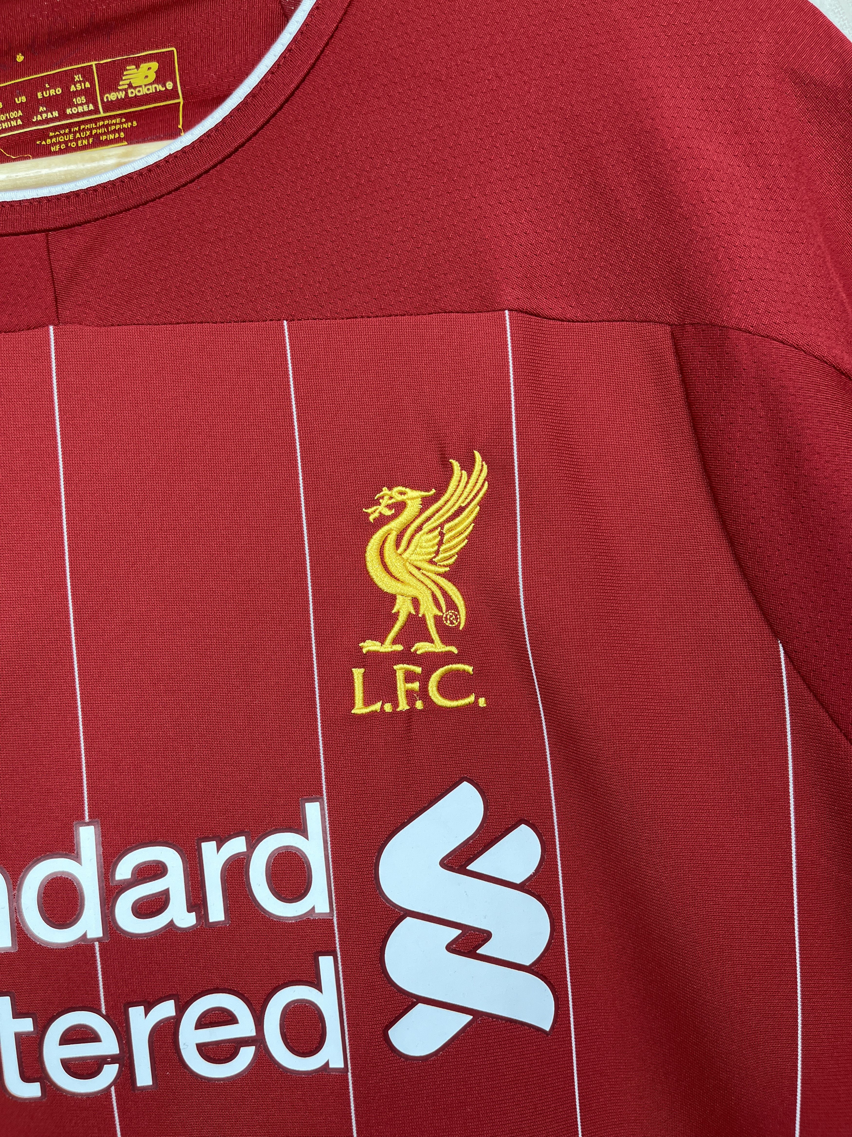 New Balance Liverpool FC 2019 - 2020 Home Football Shirt Soccer Jersey Size US L / EU 52-54 / 3 - 8 Thumbnail