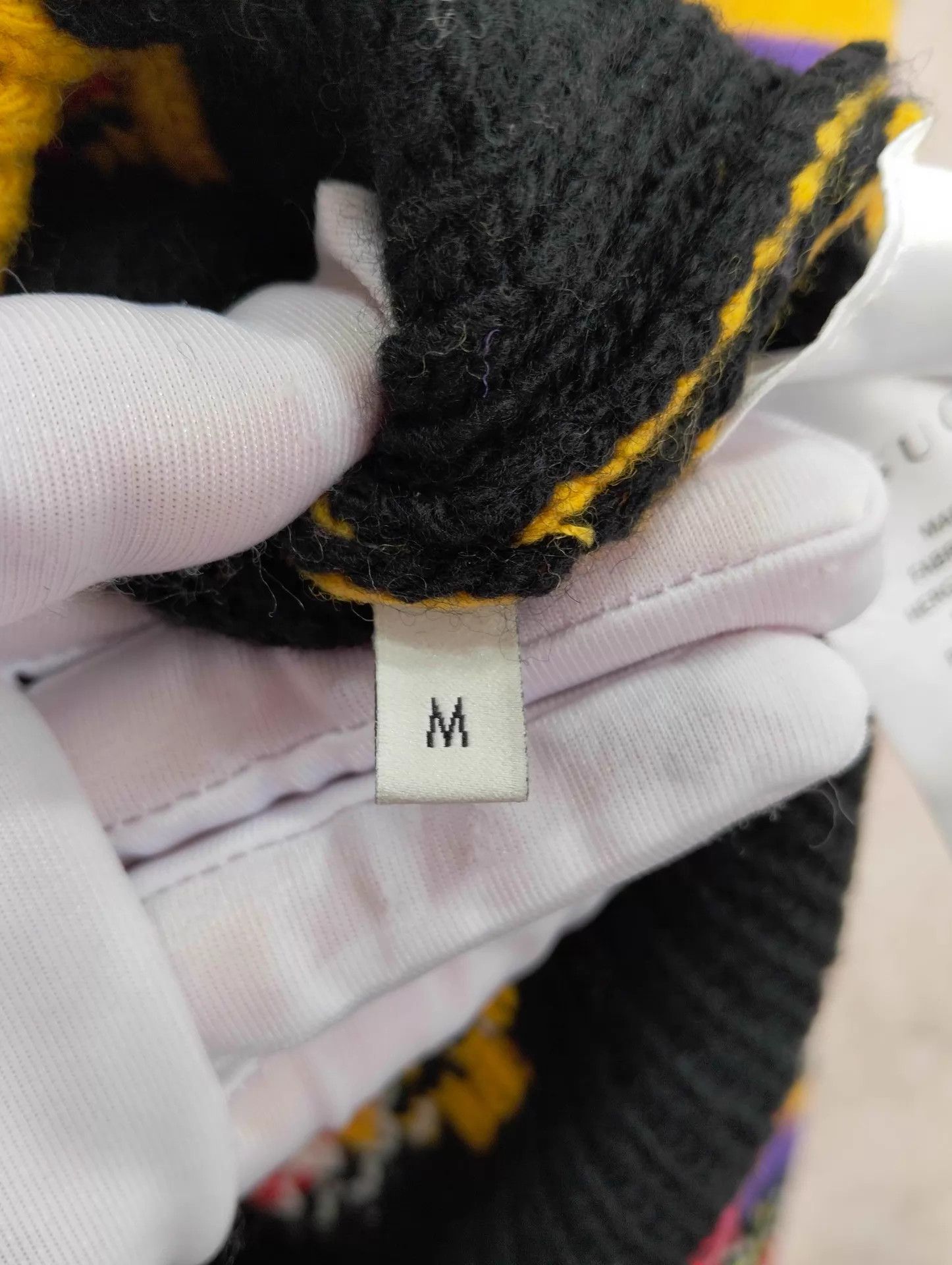 Gucci GUCCI Yellow-Purple Tiger Colorblock LS Sweater M Size US M / EU 48-50 / 2 - 5 Thumbnail