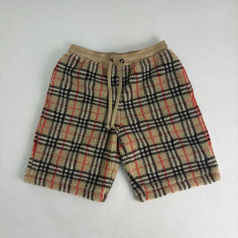 Burberry Burberry Beige Check Cotton Women's Shorts Size 23" - 1 Thumbnail