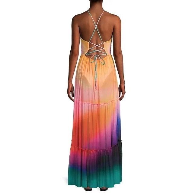 REVOLVE Agua Bendita Pacifico Cosmea Vini Ombré Maxi Dress Size S / US 4 / IT 40 - 3 Thumbnail