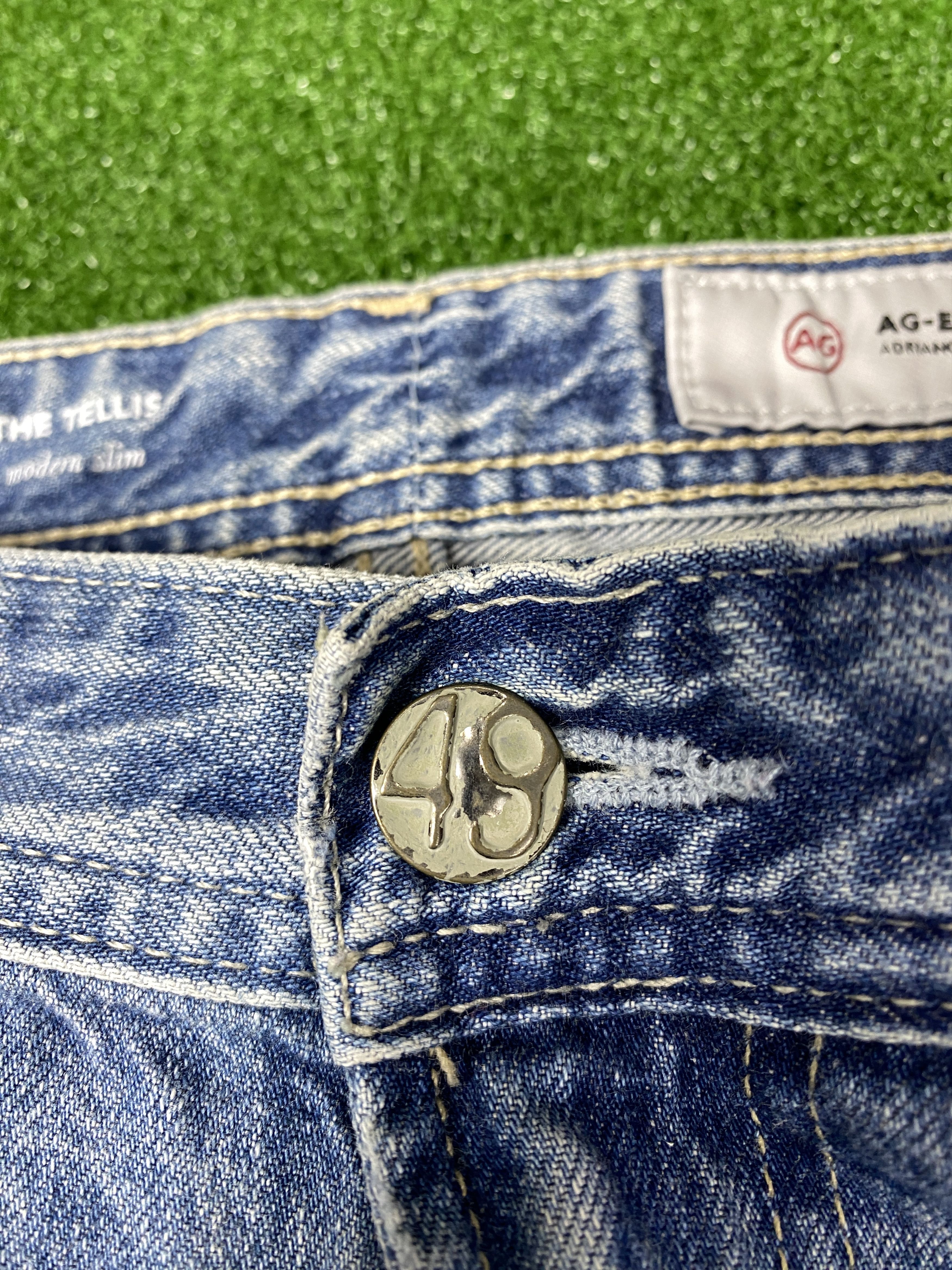 AG Adriano Goldschmied AG Adriano Goldschmied Distressed Jeans CP0029 Size US 34 / EU 50 - 10 Thumbnail