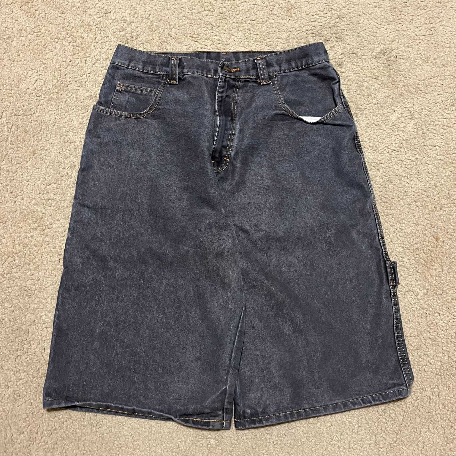 Other Y2K Baggy Skater Big Pocket Long Grey Jorts 32W Size US 32 / EU 48 - 2 Thumbnail