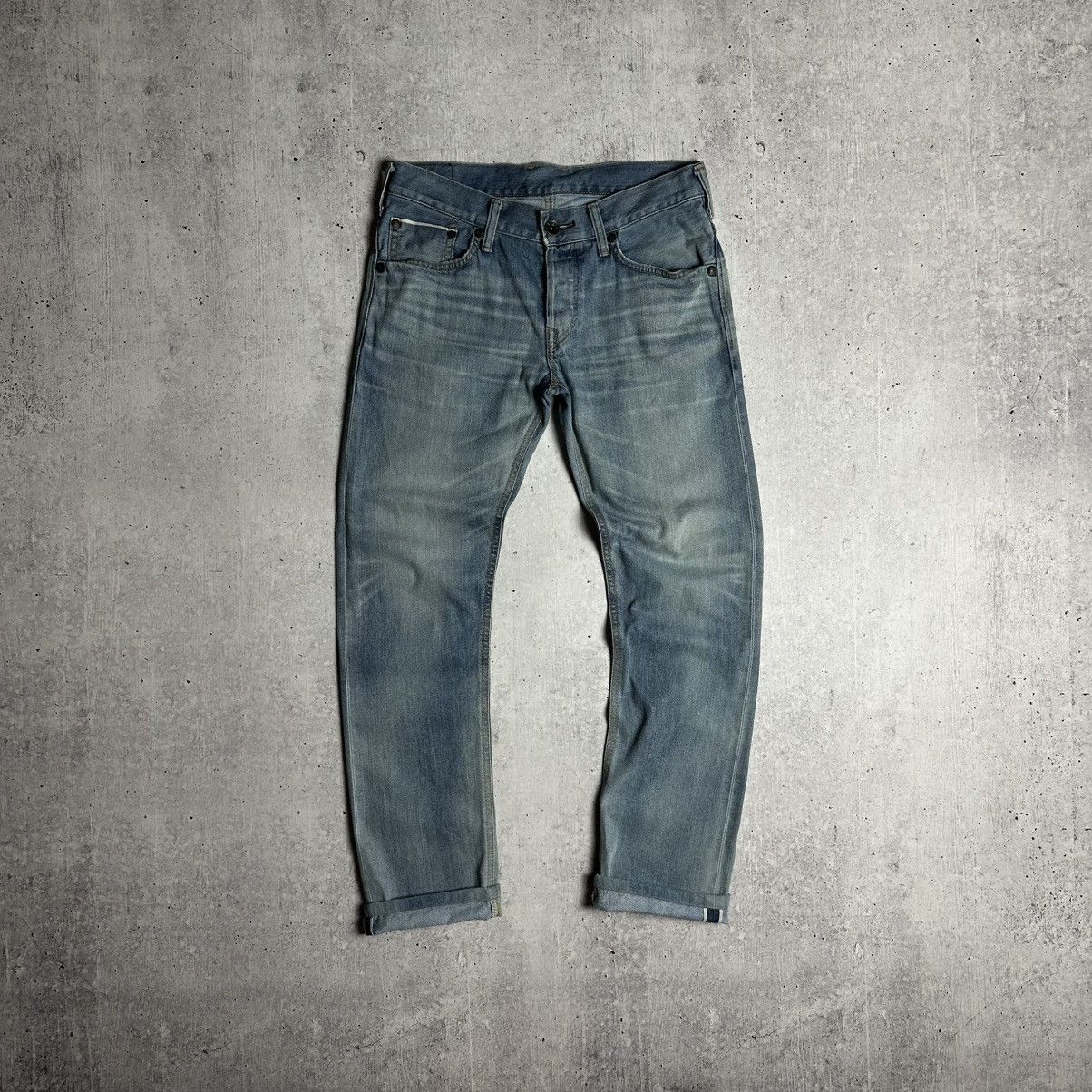 Edwin × Self Edge × Vintage Edwin “SEN” SK505T Made In Japan Selvedge Denim Jeans Size US 30 / EU 46 - 2 Thumbnail