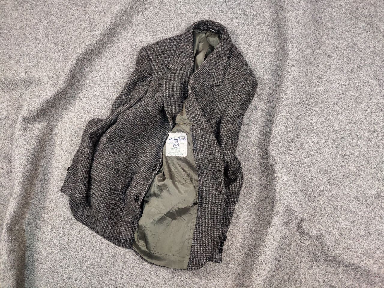 Harris Tweed Vintage 90's Harris Tweed Court short Wool Blazer Jacket Size US S / EU 44-46 / 1 - 3 Thumbnail