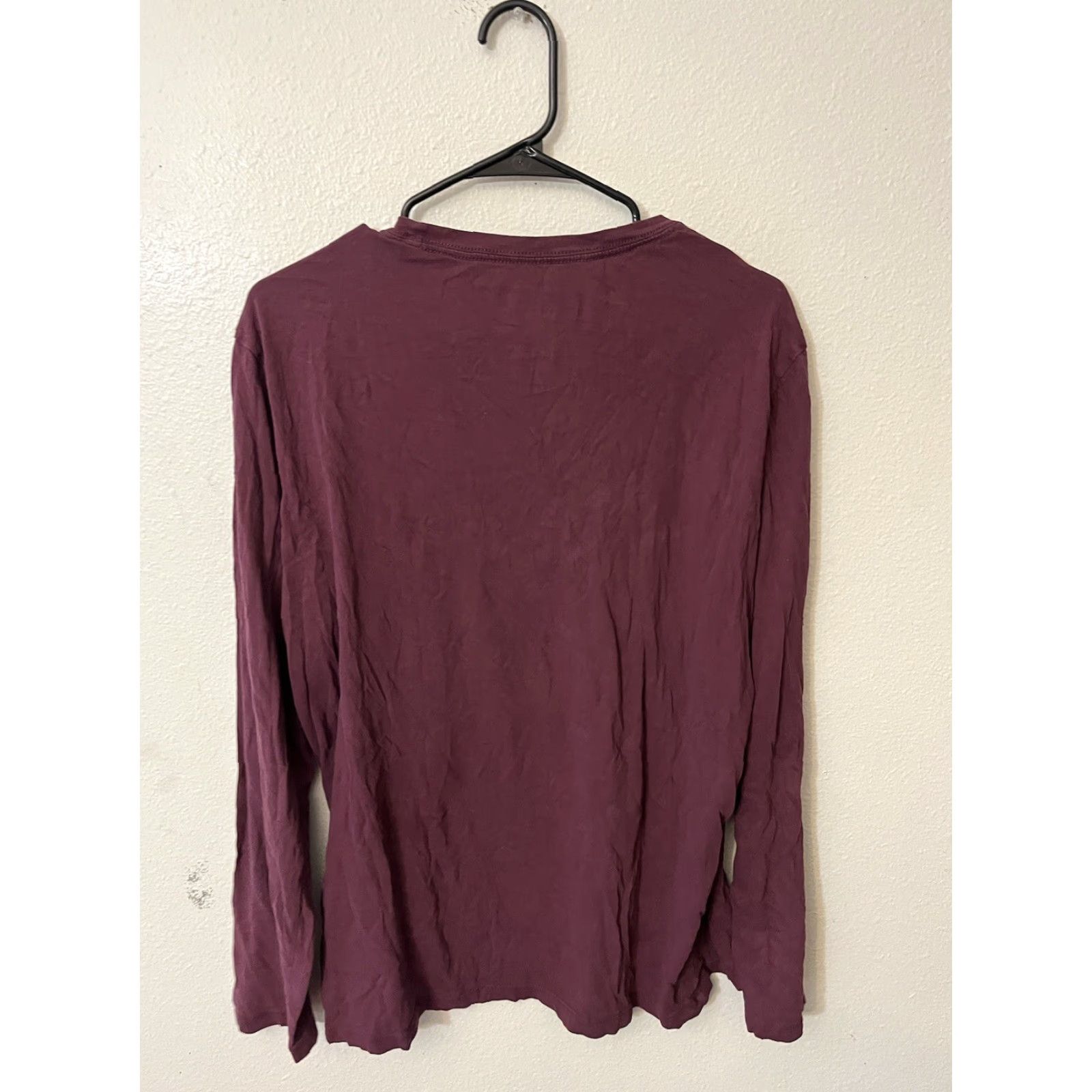 Gap VINTAGE Gap Men's T-Shirt Short Sleeve Crew Neck Large Maroon Basic Tee Cotton 90s Mens Size US L / EU 52-54 / 3 - 2 Thumbnail