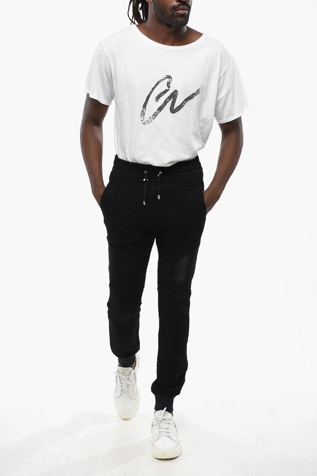 Balmain og1mm0326 Sweatpants & Joggers in Black Size US 30 / EU 46 - 4 Thumbnail
