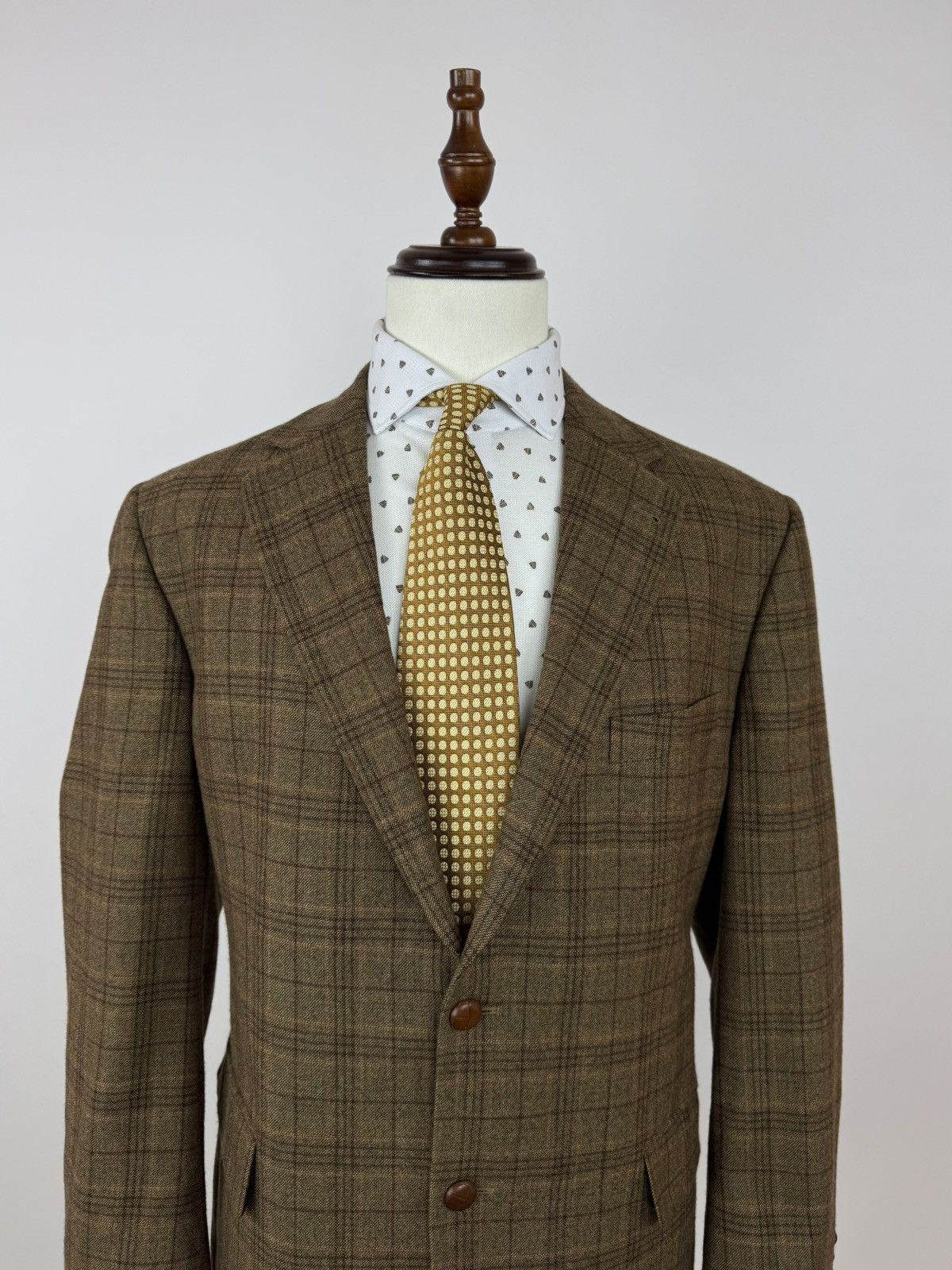 Other atelier torino pure wool plaid blazer sports jacket vintage Size 50R - 2 Thumbnail