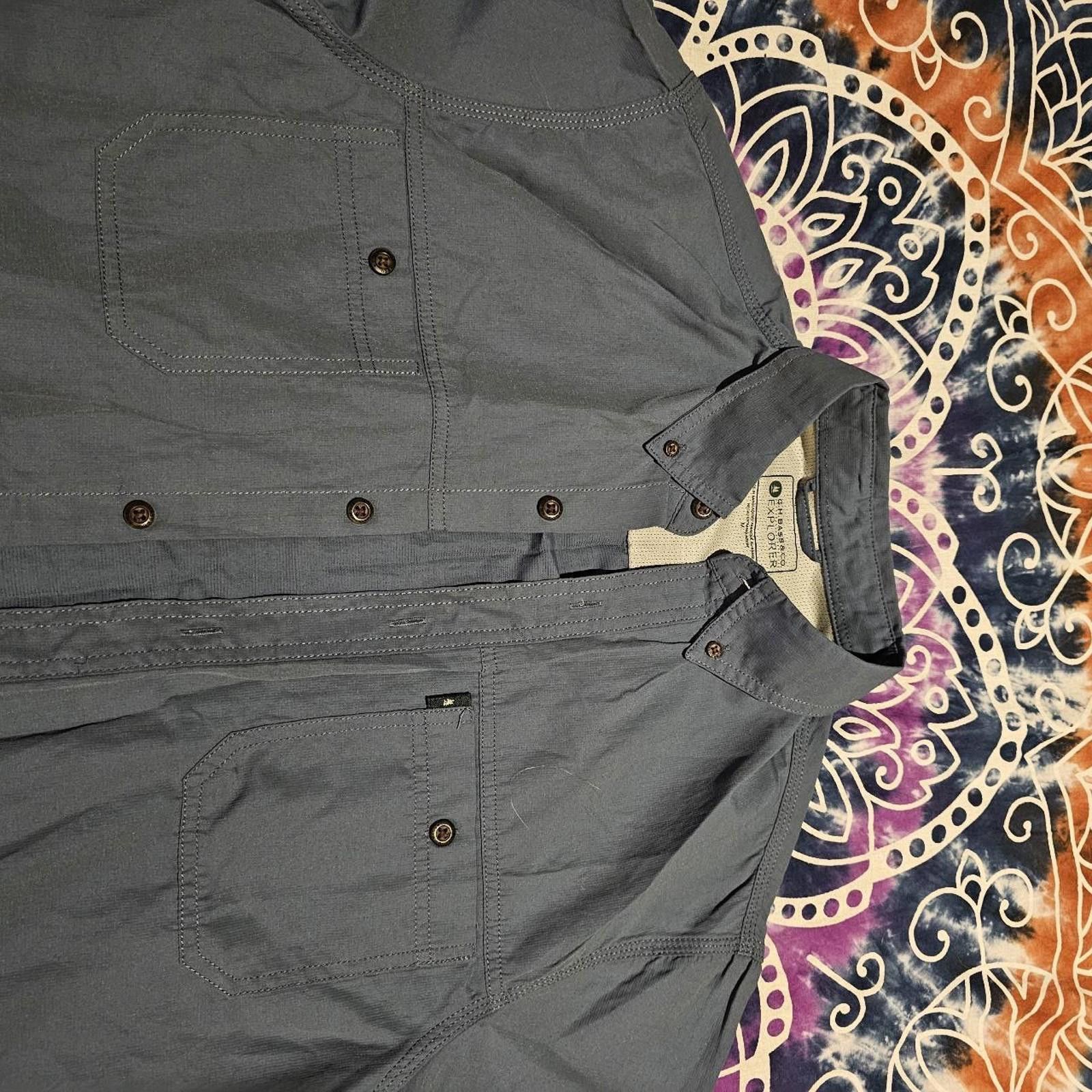 Designer Men's G.H. Bass Co Button Down Blue Shirt Size US M / EU 48-50 / 2 - 5 Thumbnail