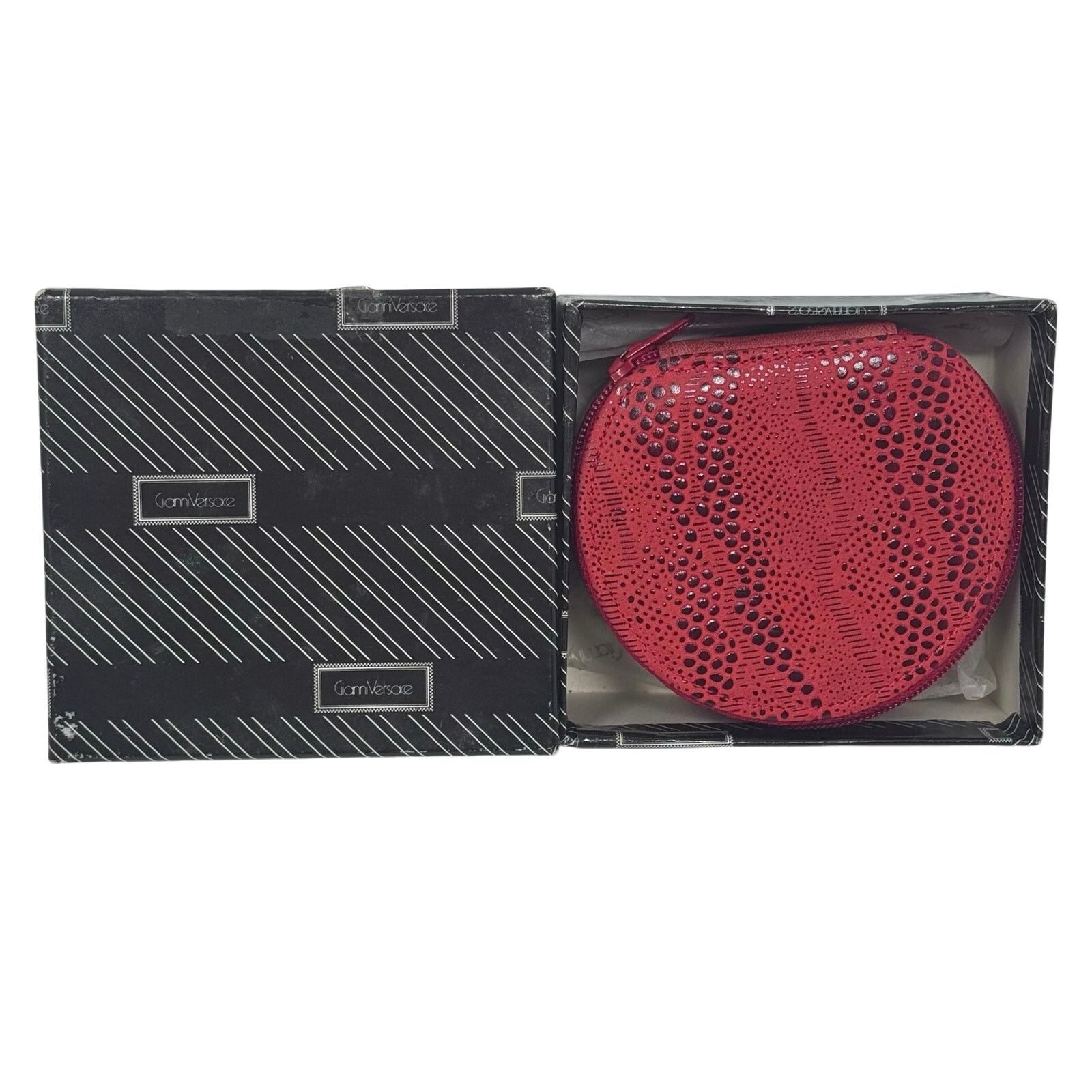 Versace Versace Red Zipper Pouch Size ONE SIZE - 3 Thumbnail