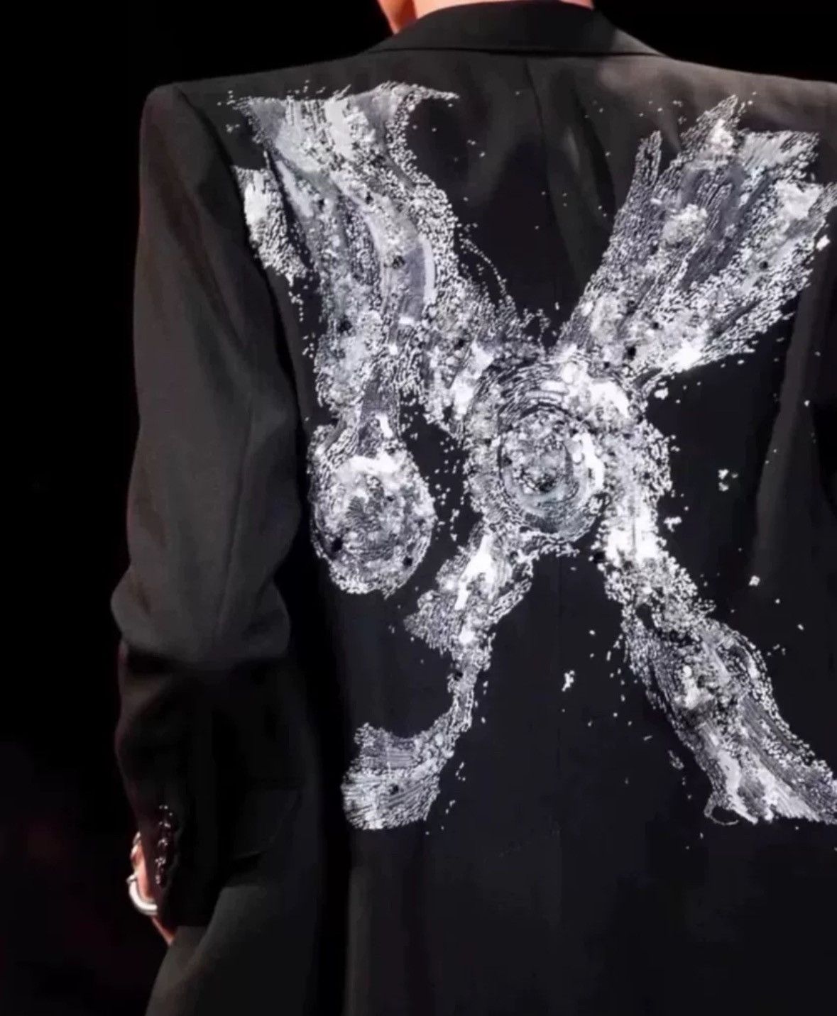 Saint Laurent Paris × Yves Saint Laurent saint Laurent Mr.X Crystal&sequins jacket2412-Nextarrow Size US M / EU 48-50 / 2 - 9 Thumbnail