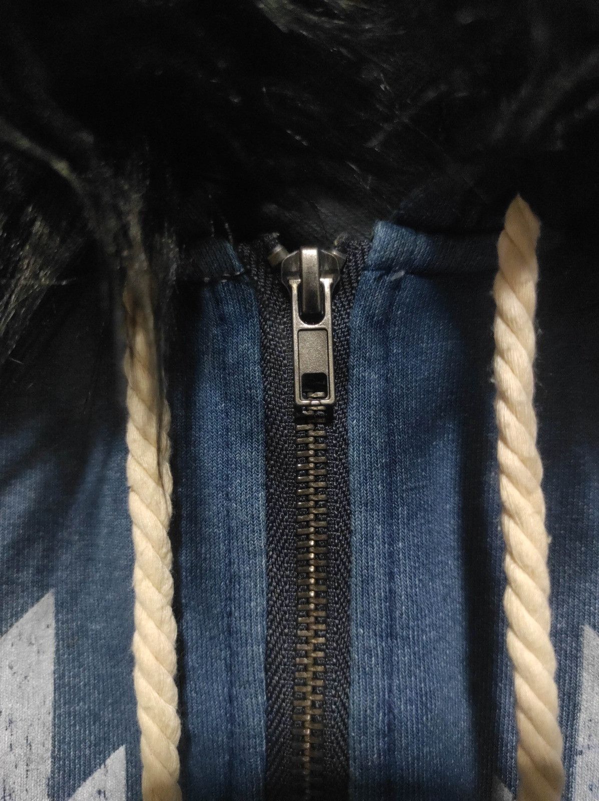 Japanese Brand Growth by Grail denim zip fur hoodie ifsix LGB style Size US L / EU 52-54 / 3 - 6 Thumbnail