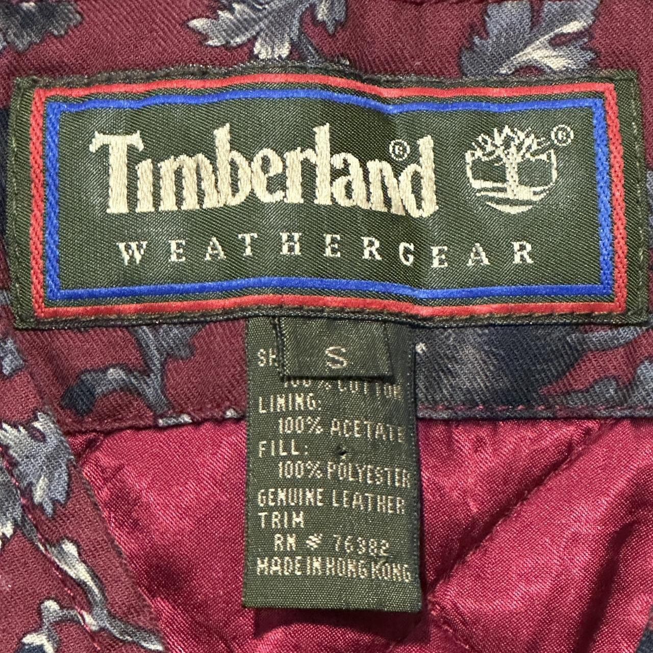 Timberland Timberland Red Floral Button-up Quilted Vest Women’s Size S / US 4 / IT 40 - 3 Thumbnail