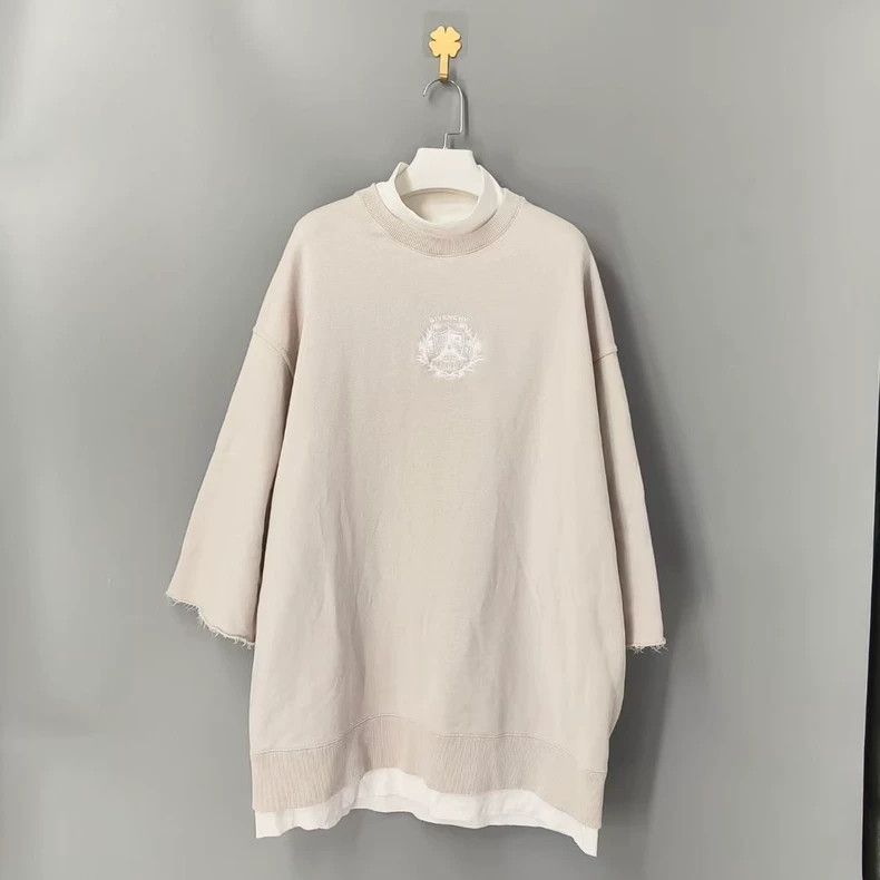 Givenchy Givenchy Runway Layered Beige Short Sleeve Top-yf Size US XS / EU 42 / 0 - 1 Thumbnail