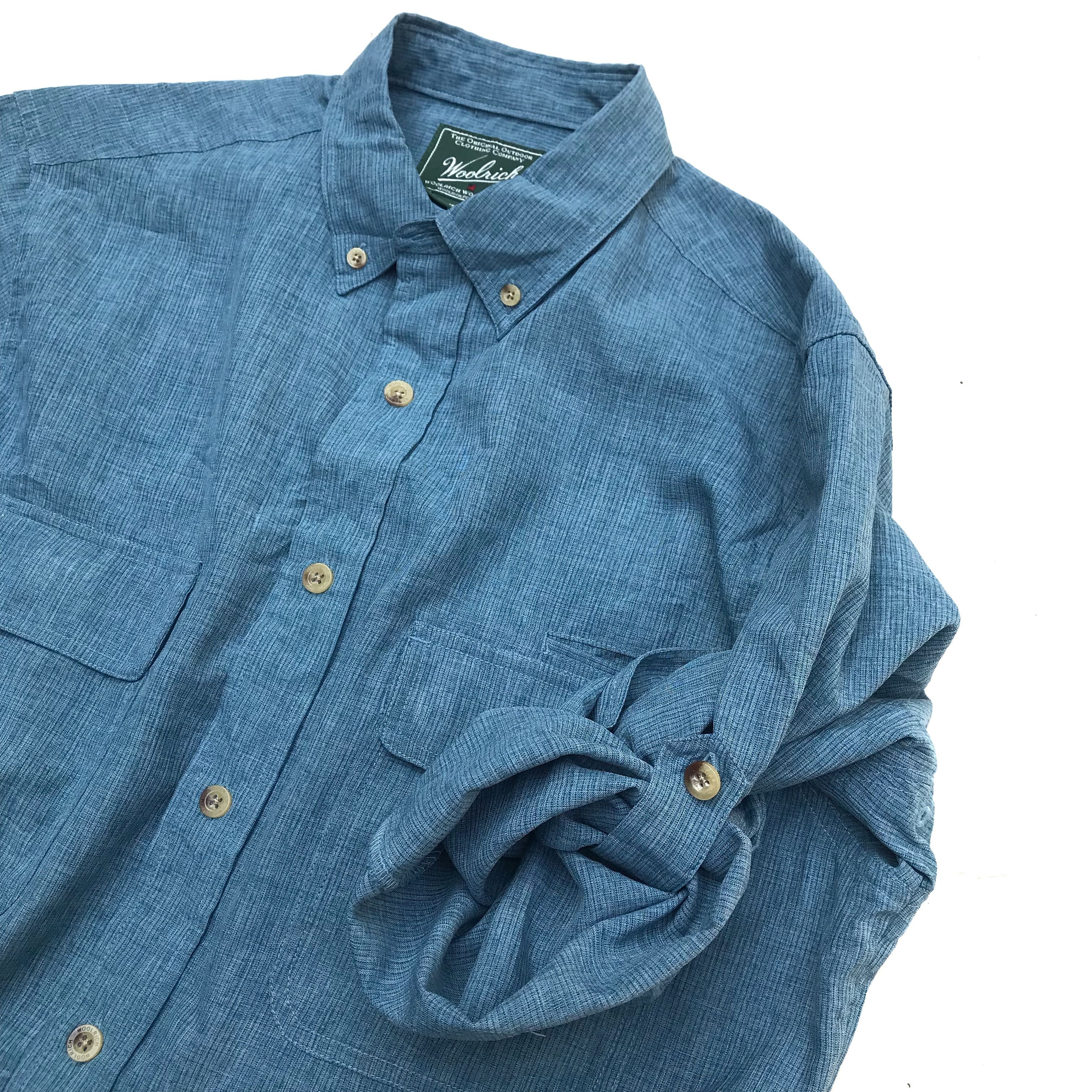 Woolrich Woolen Mills Woolrich Cpo Officer Military Navy corduroy shirt Woolrich Size US L / EU 52-54 / 3 - 8 Thumbnail