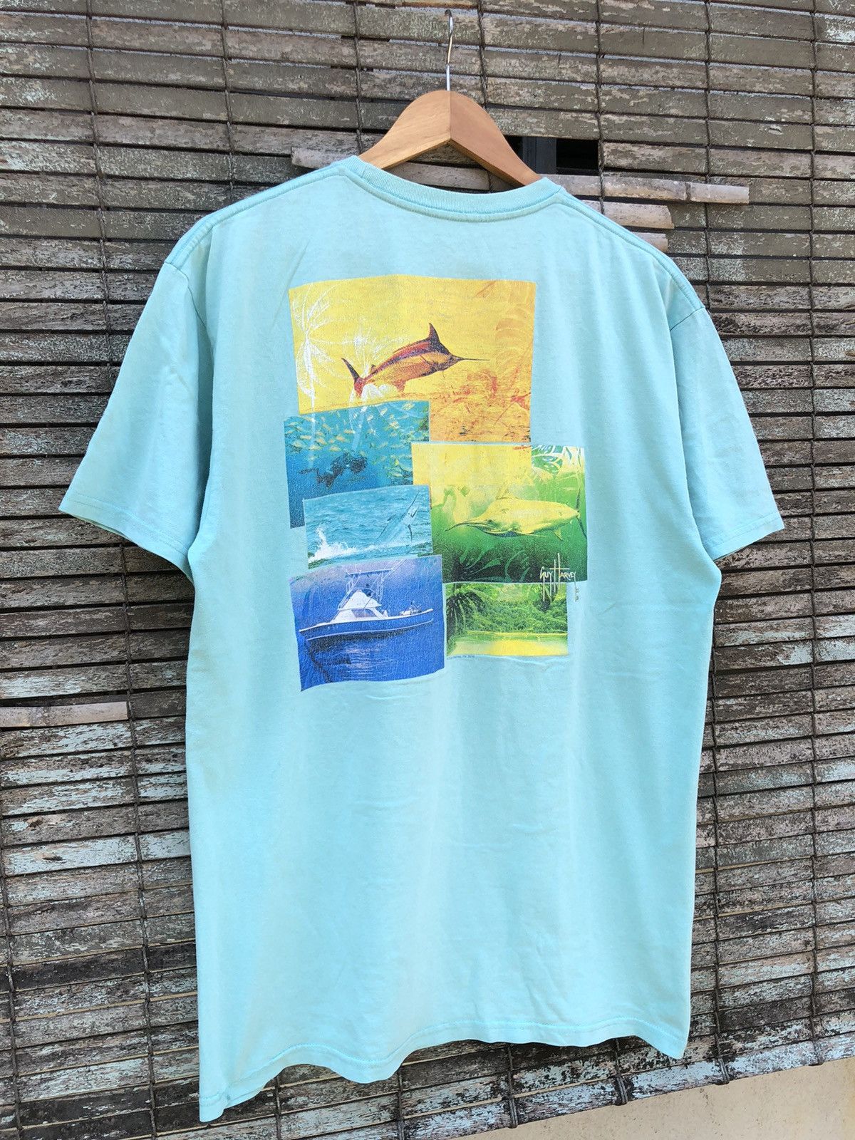 Vintage Vintage Y2K Guy Harvey Backhit Tshirt Size US L / EU 52-54 / 3 - 2 Thumbnail
