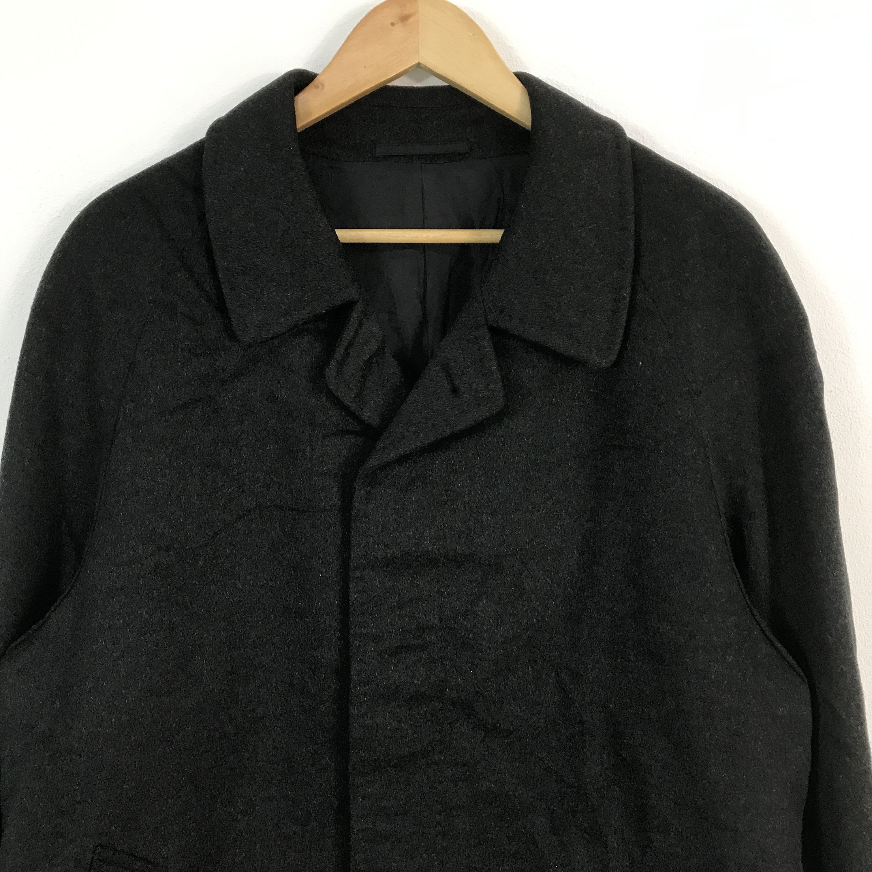 Pierre Balmain × Vintage pierre balmain paris Wool button Long coat jacket Size US L / EU 52-54 / 3 - 3 Thumbnail
