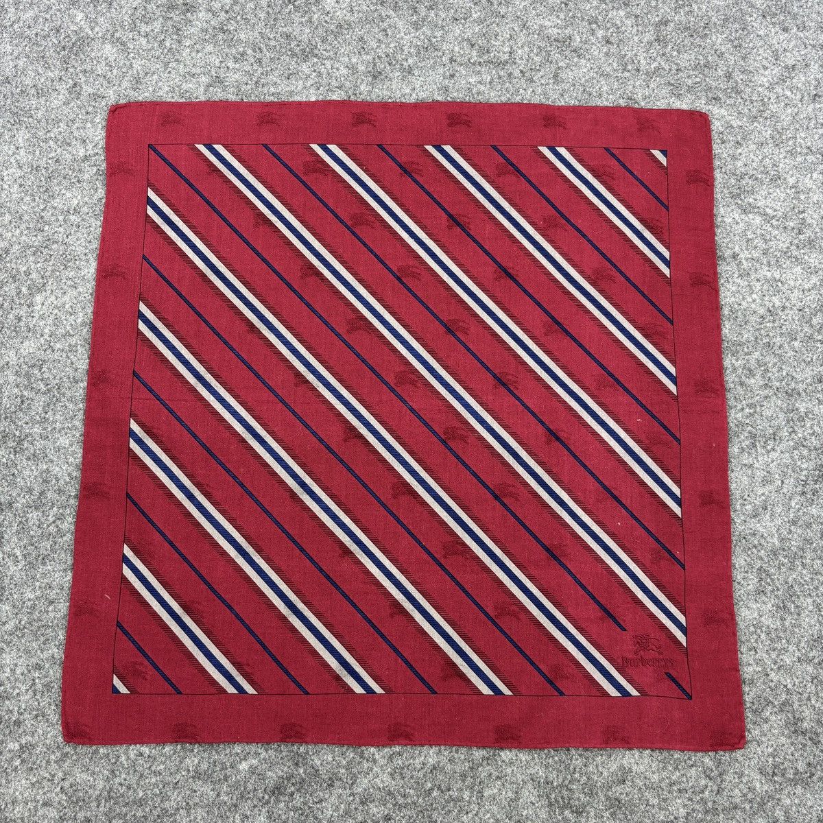 Burberry × Vintage Handkerchief # E028 # Bandana # Neckerchief Size ONE SIZE - 1 Thumbnail