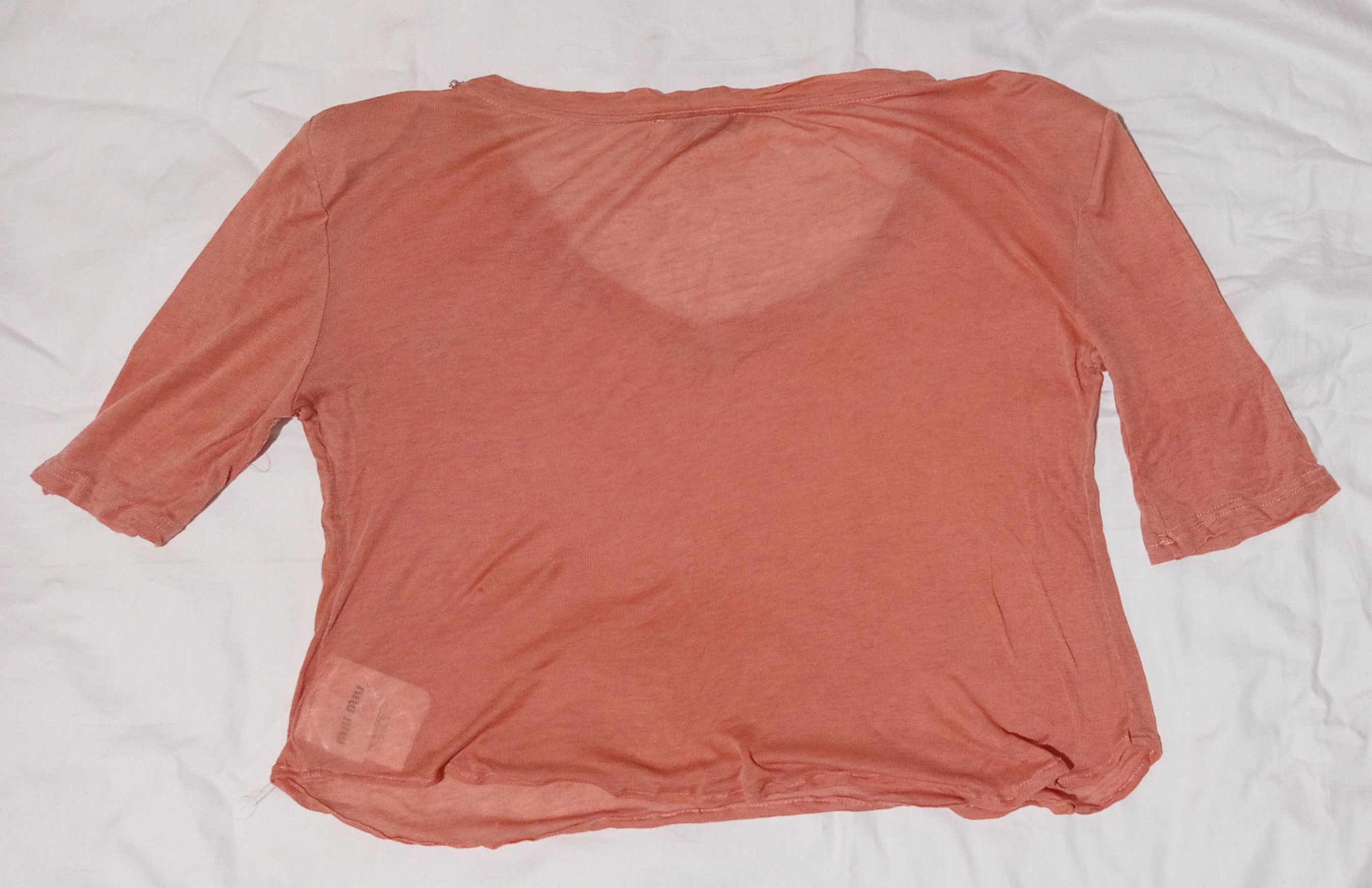 Miu Miu Miu Miu V Neck Short Sleeve Shirt Size M / US 6-8 / IT 42-44 - 2 Thumbnail