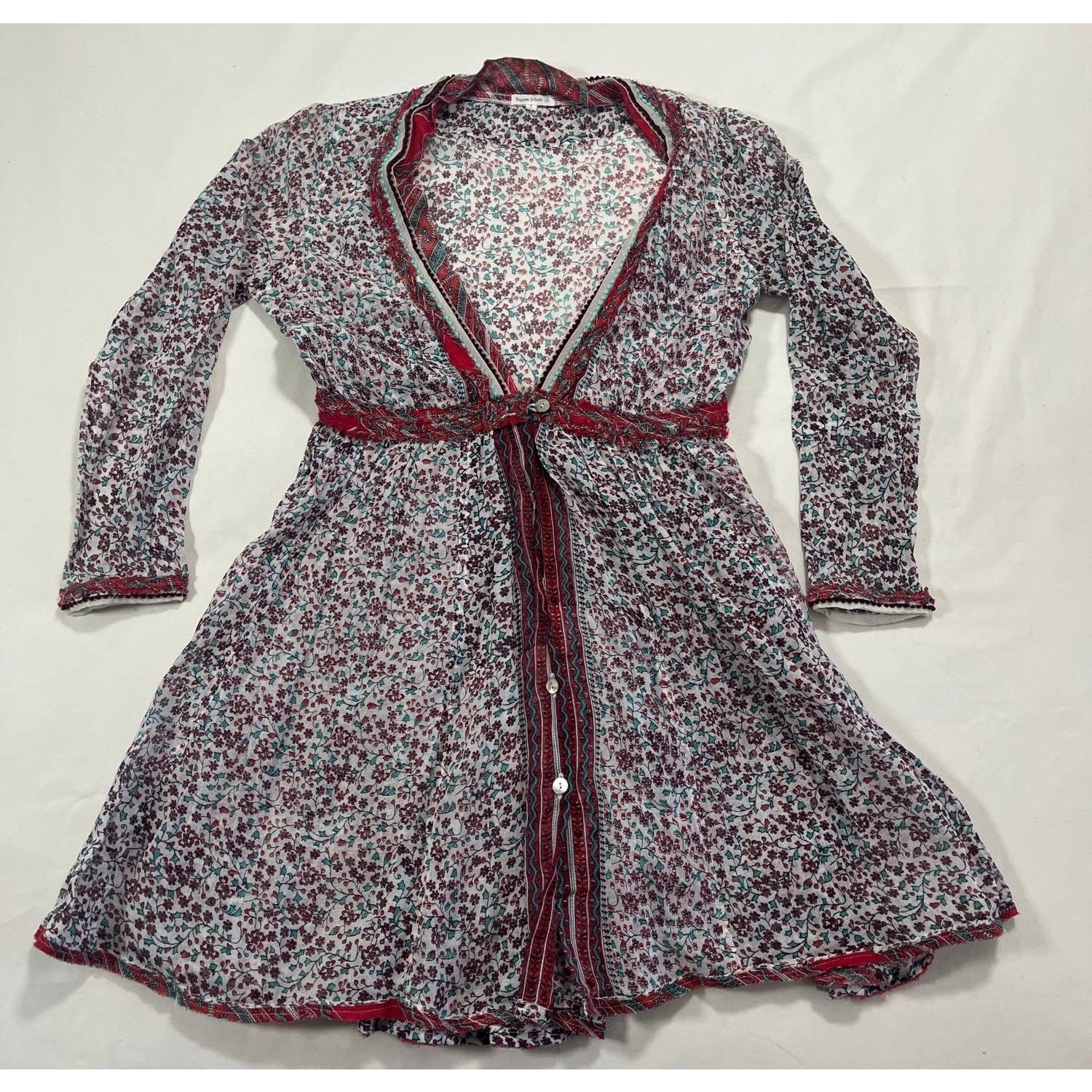 Poupette St Barth Poupette St Barth Printed Mini Dress - Size Small Size S / US 4 / IT 40 - 1 Thumbnail