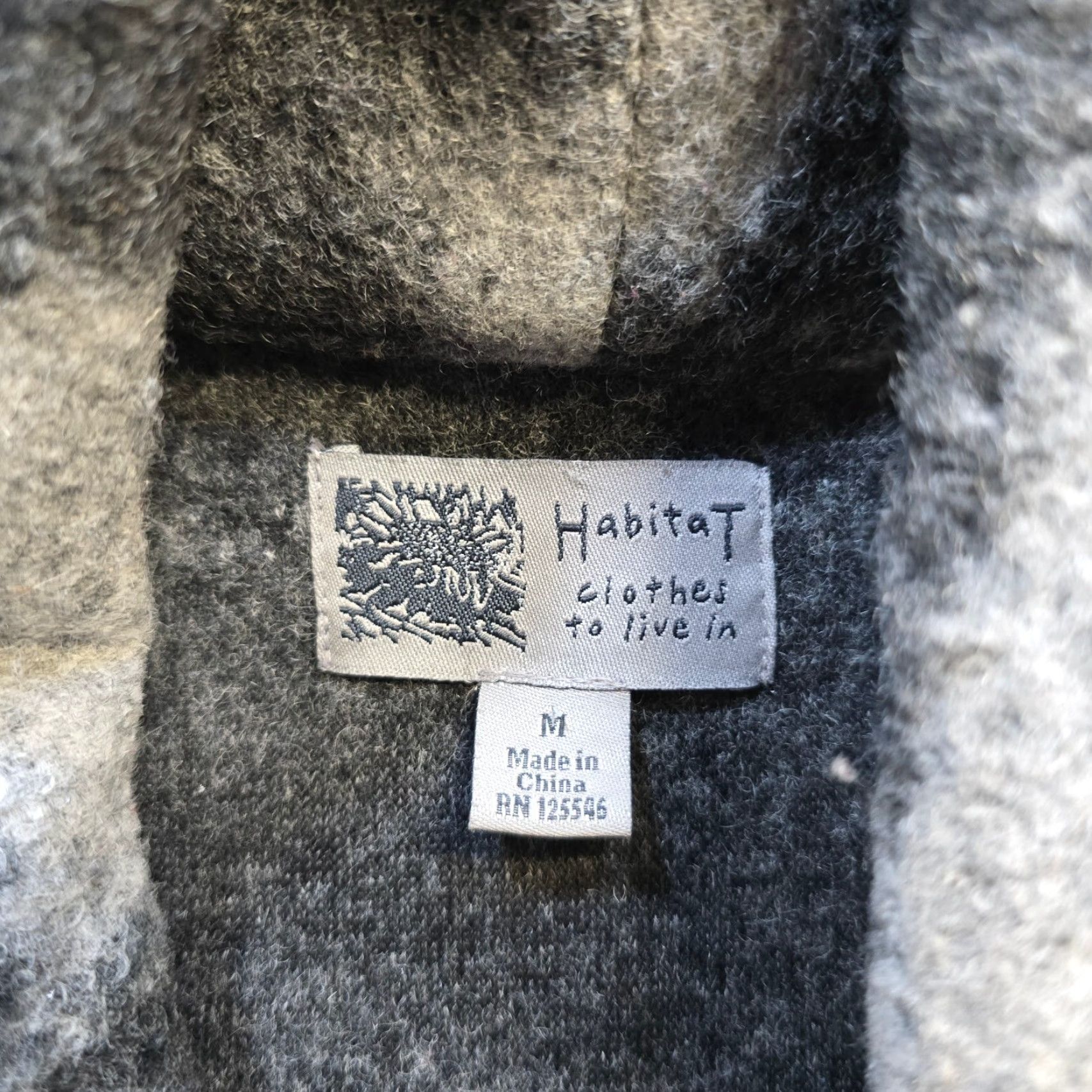Habitat Habitat Jacket Womens Gray Plaid Wool Blend Long Button Career Medium Size M / US 6-8 / IT 42-44 - 4 Thumbnail