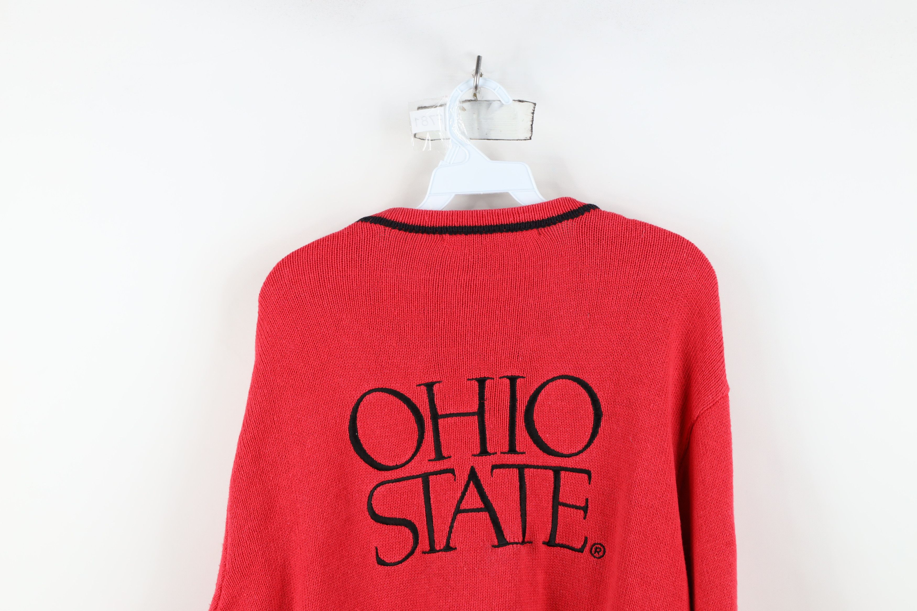 Vintage Vintage 90s Ohio State University Football Knit Sweater Size XL / US 12-14 / IT 48-50 - 14 Thumbnail