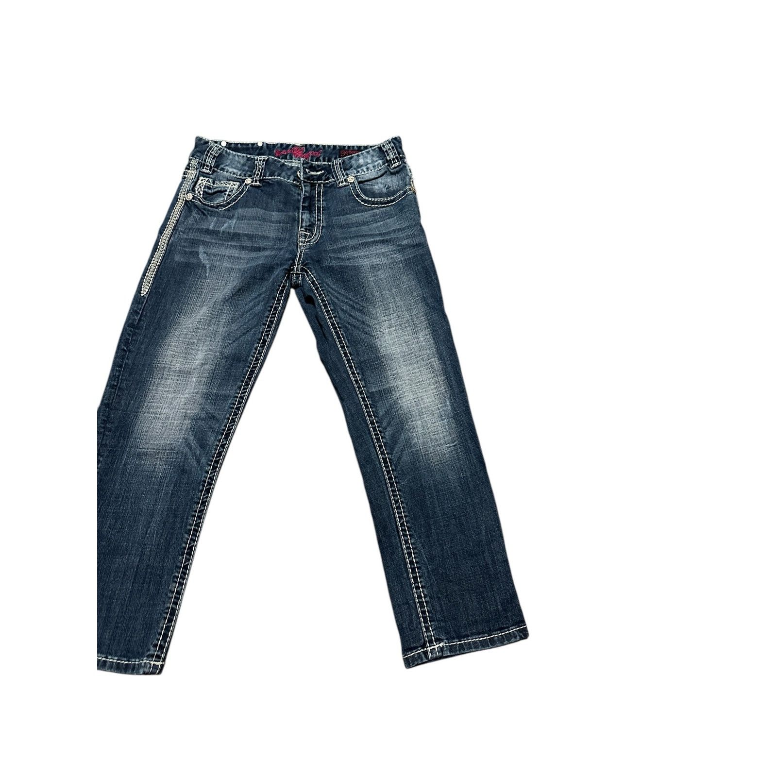 Other Women's 25 Medium Wash Blue Boyfriend Crop Denim Jeans Size 25" / US 0 / IT 36 - 2 Thumbnail
