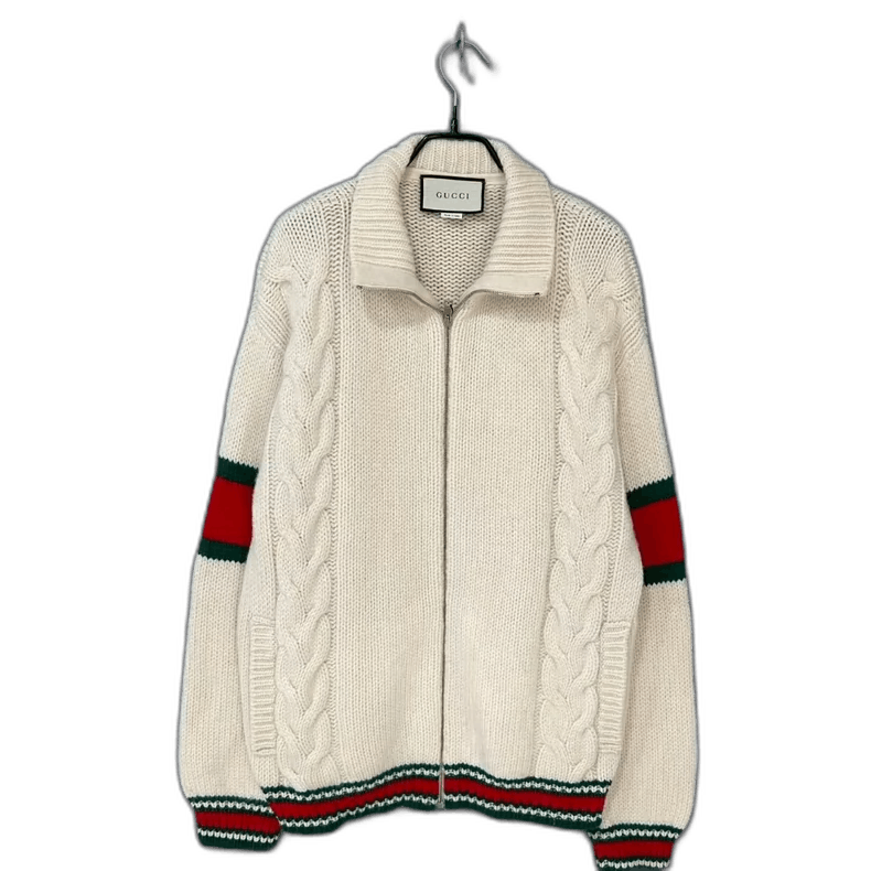 Gucci Classic Striped Knit Zip Jacket GUCCI Size US S / EU 44-46 / 1 - 1 Thumbnail