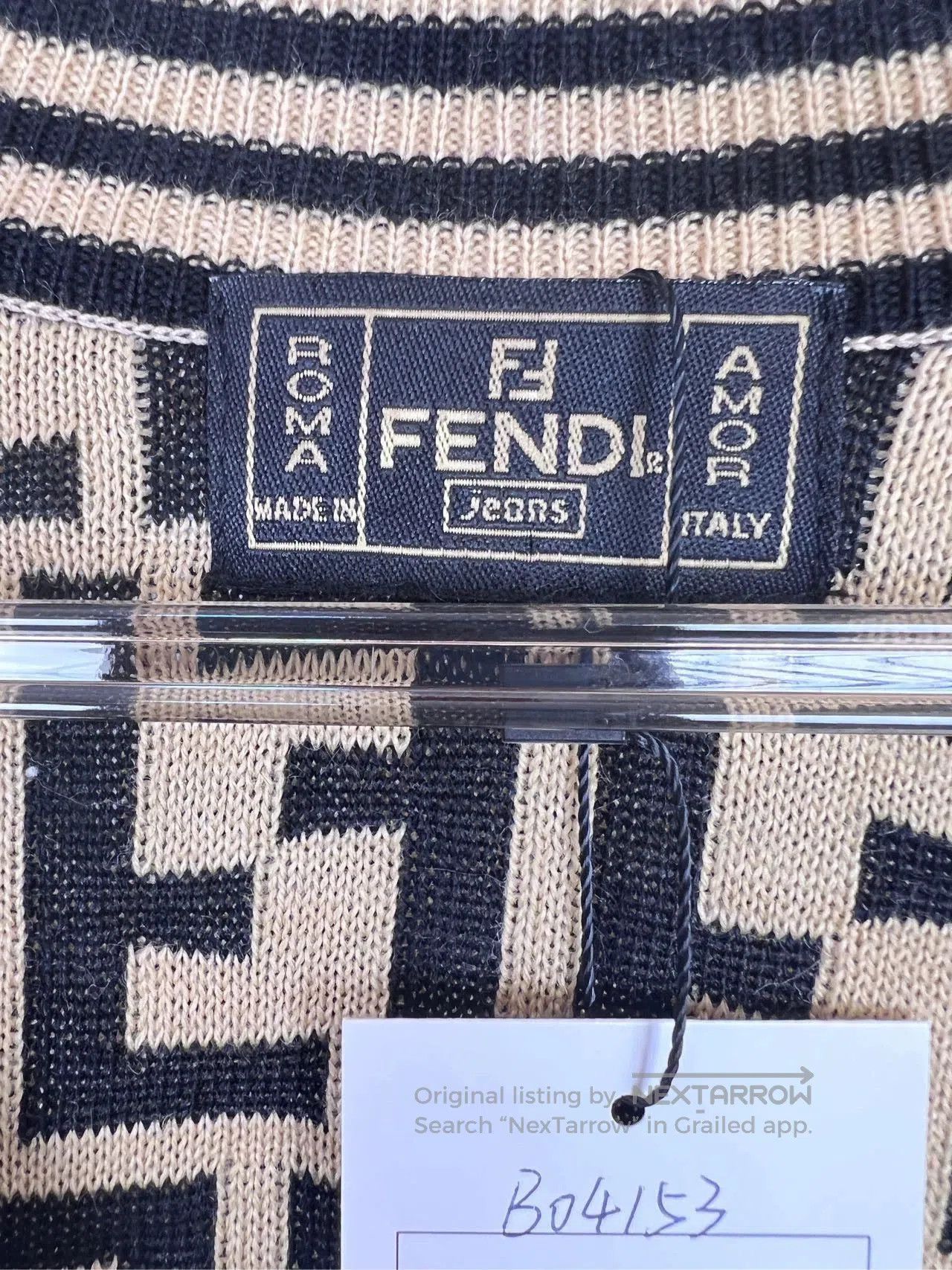 Fendi Fendi Classic Logo Print Cardigan Sweater. Size US S / EU 44-46 / 1 - 3 Thumbnail