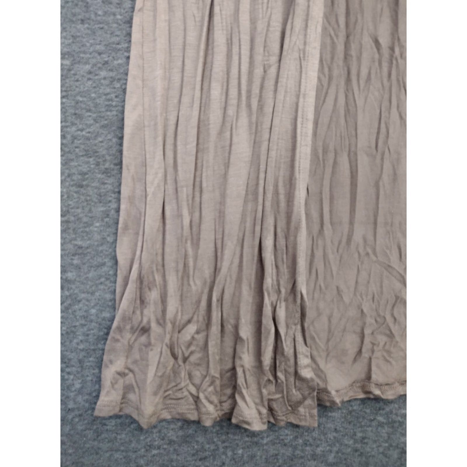 Vintage Codigo Women's Skirt Maxi Wrap Around S Brown Rayon Spandex Solid bohemian Logo Fall Summer Spring Casual Travel Women's Shirt? Size 28" / US 6 / IT 42 - 6 Thumbnail