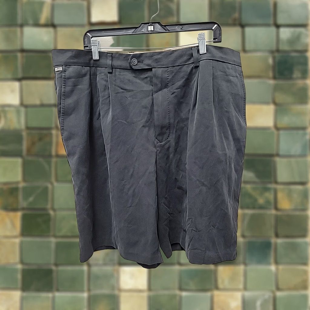 Tommy Bahama NWT Tommy Bahama Men Black Silk Performance Shorts Bermuda 40 Cotton Silk Mens Waist 40 NWT Size US 40 / EU 56 - 1 Thumbnail